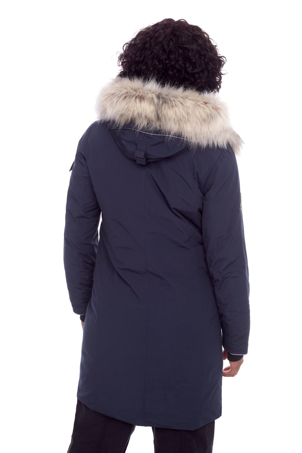 LAURENTIAN | PARKA LONGUE EN DUVET VÉGAN (RECYCLÉE) POUR FEMME, BLEU MARINE
