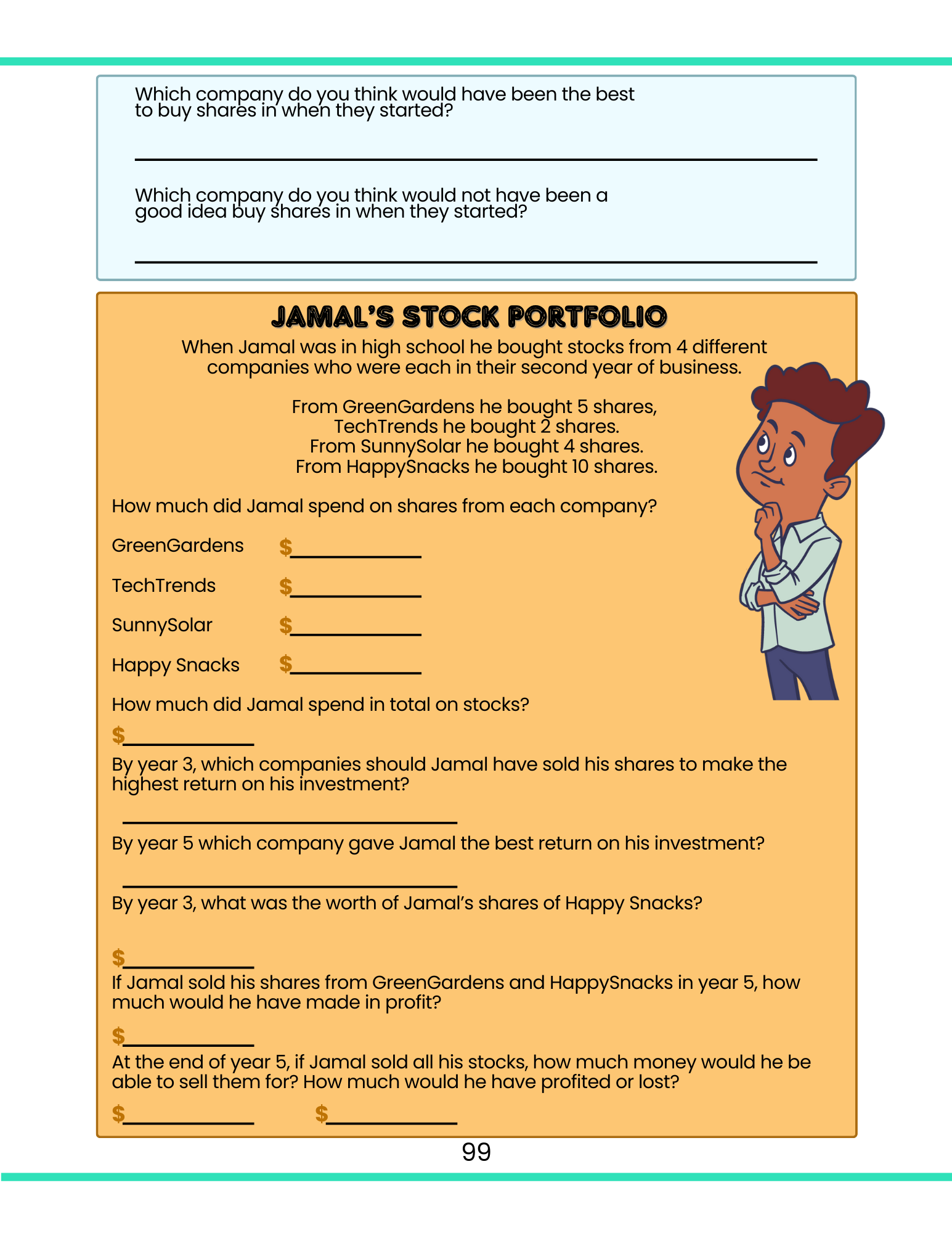 Financial Education Workbook for Kids