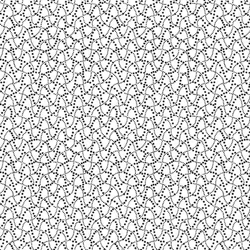 Nuit et jour par Kanvas Studio pour Benartex - Vagues à pois blancs