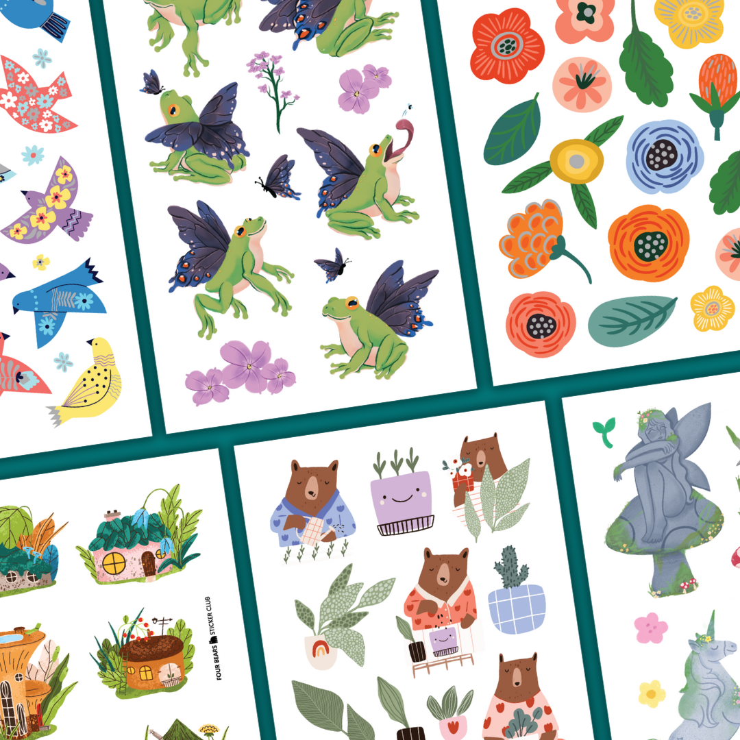 Club d'autocollants pour grands enfants de mars 2025