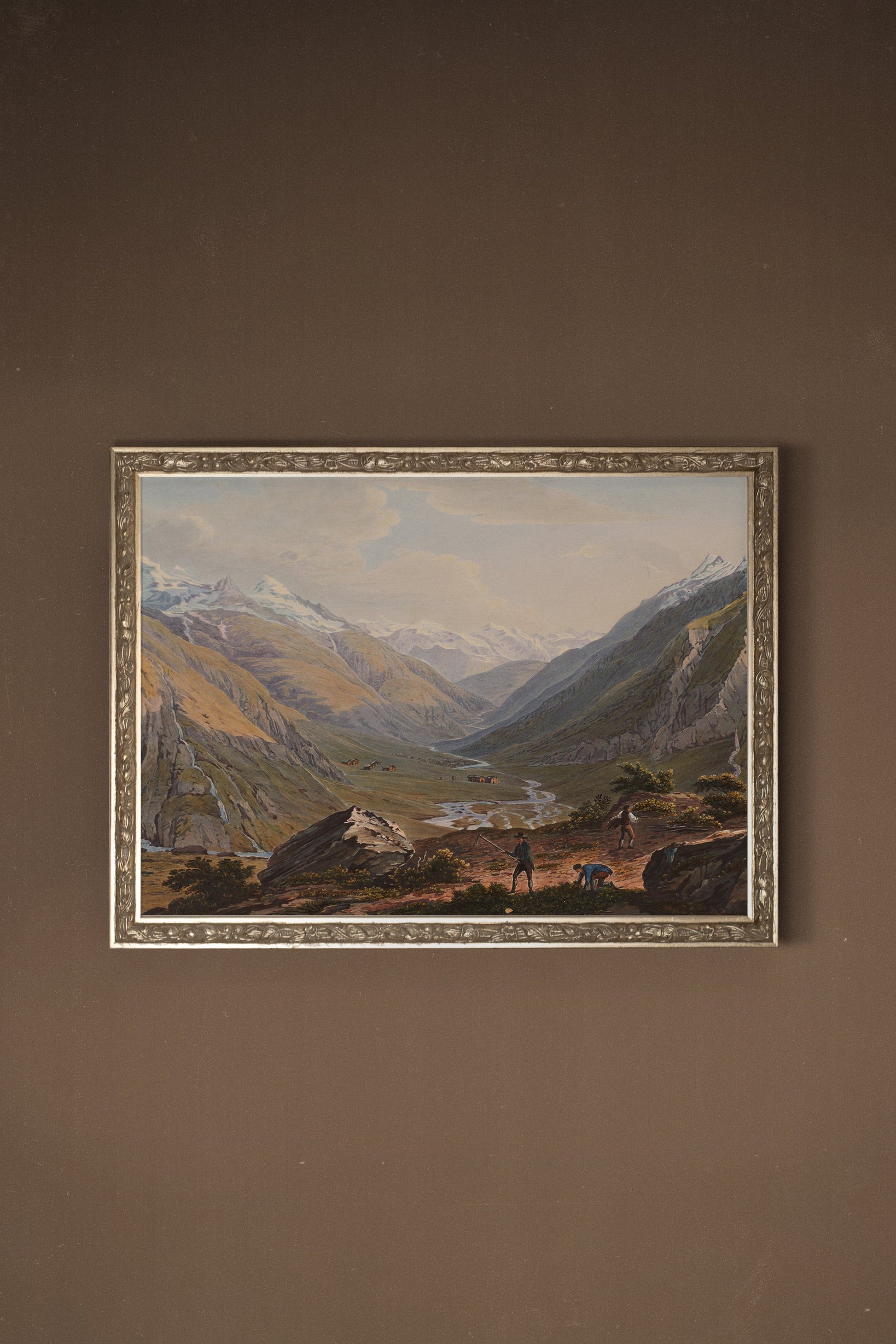 Eternal Mountains, Vintage Silver Frame