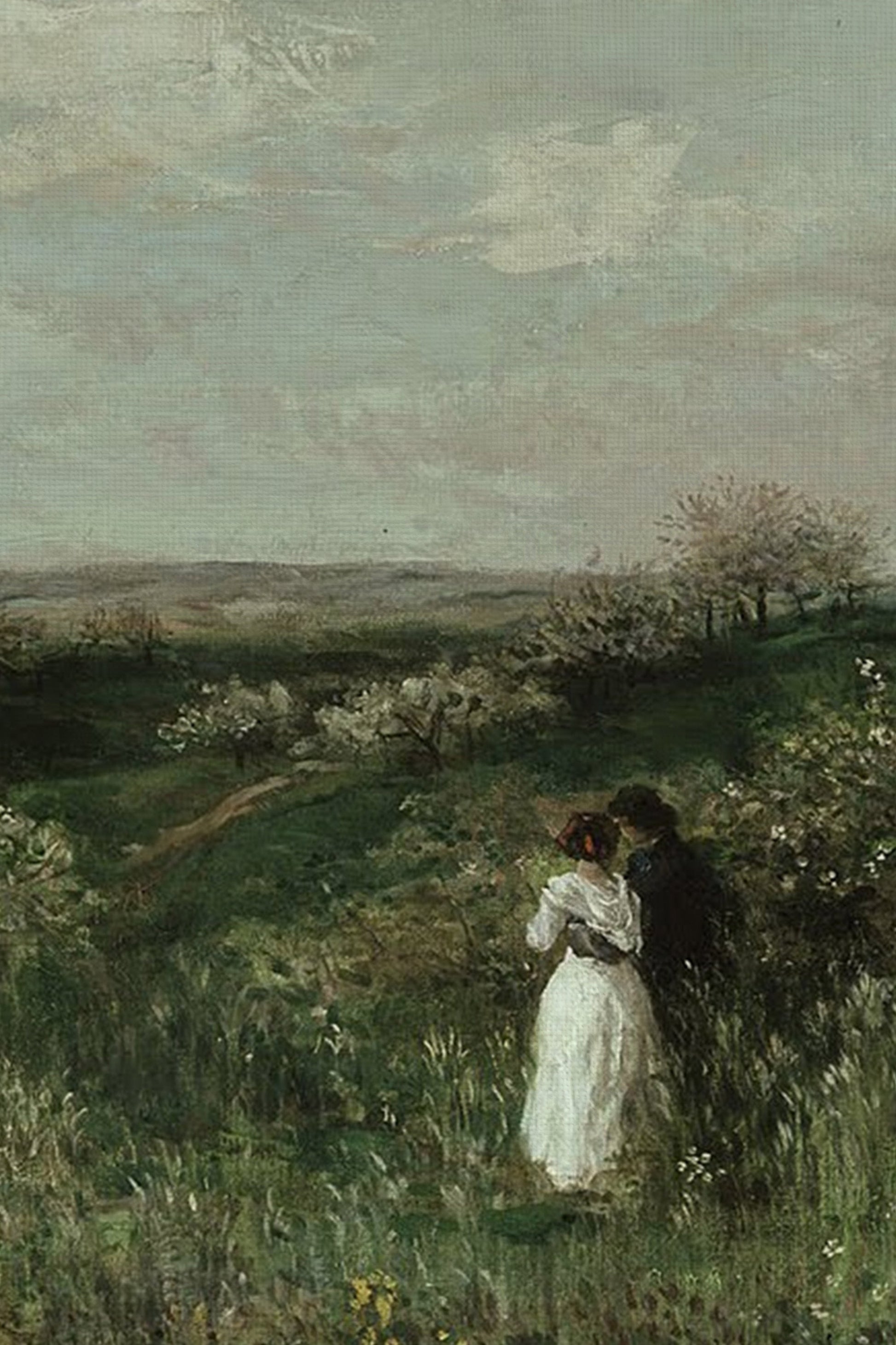 The Lovers of the Wind, Vintage Silver Frame
