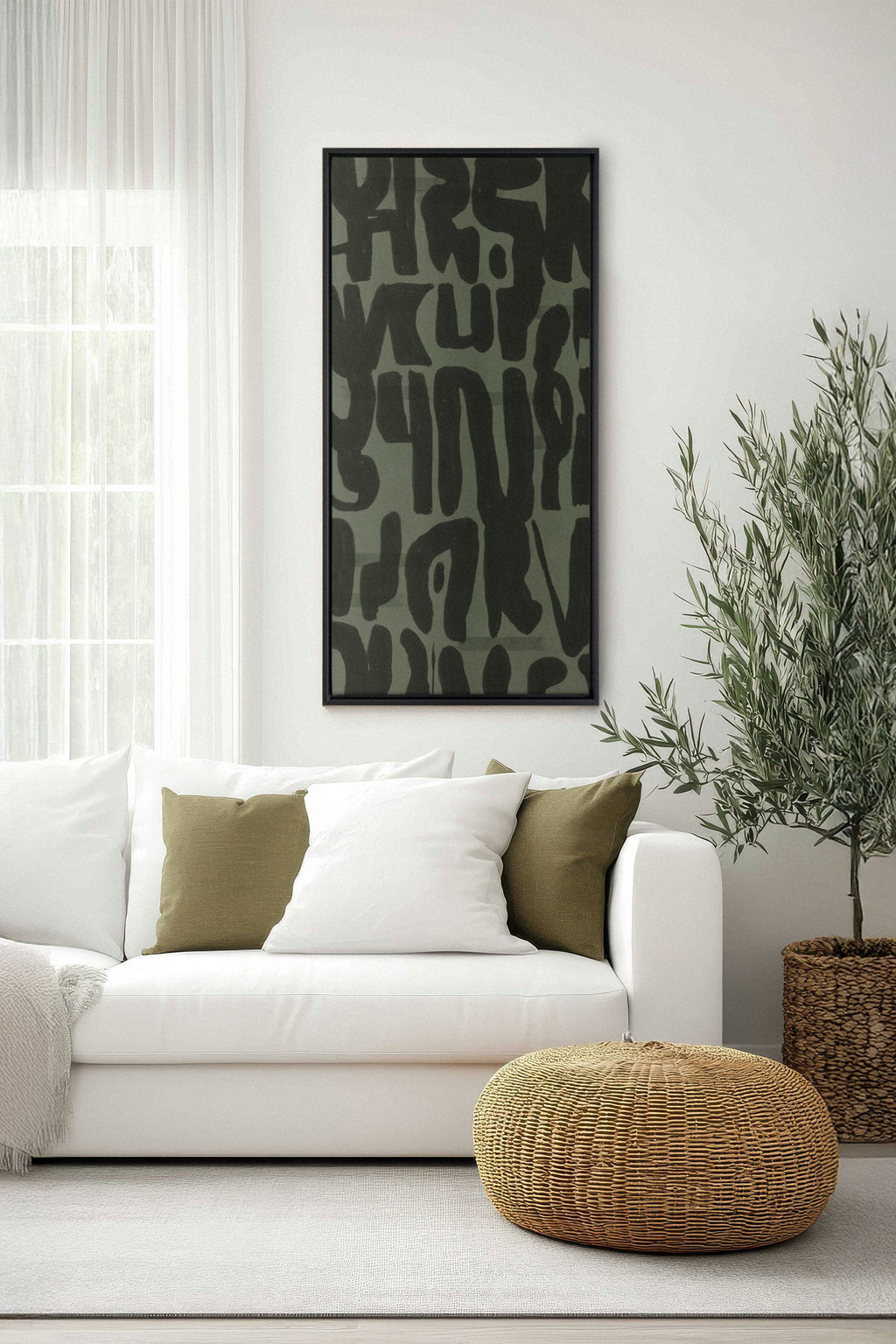 WILD SCRIPT, Stretched Canvas Artwork
