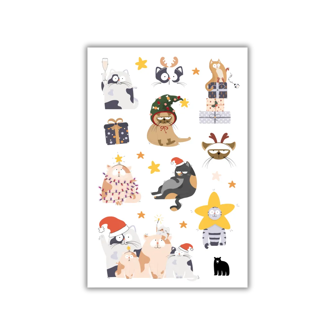 Feline Festive - Four Bears Sticker Club