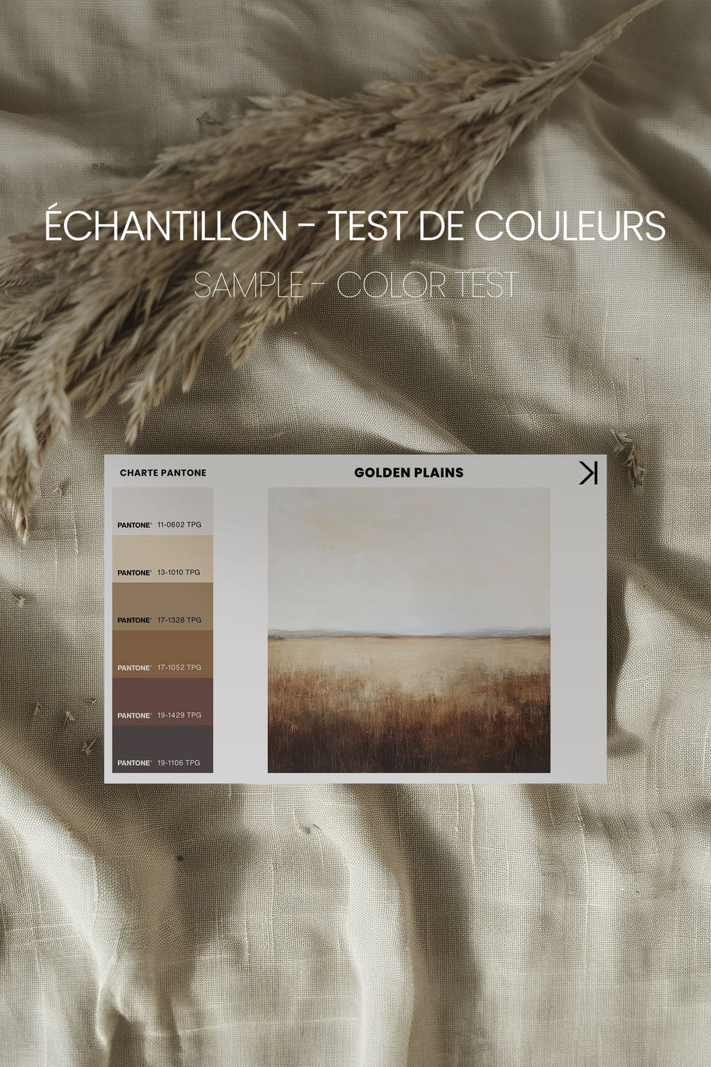 GOLDEN PLAINS, Stretched Canvas Artwork