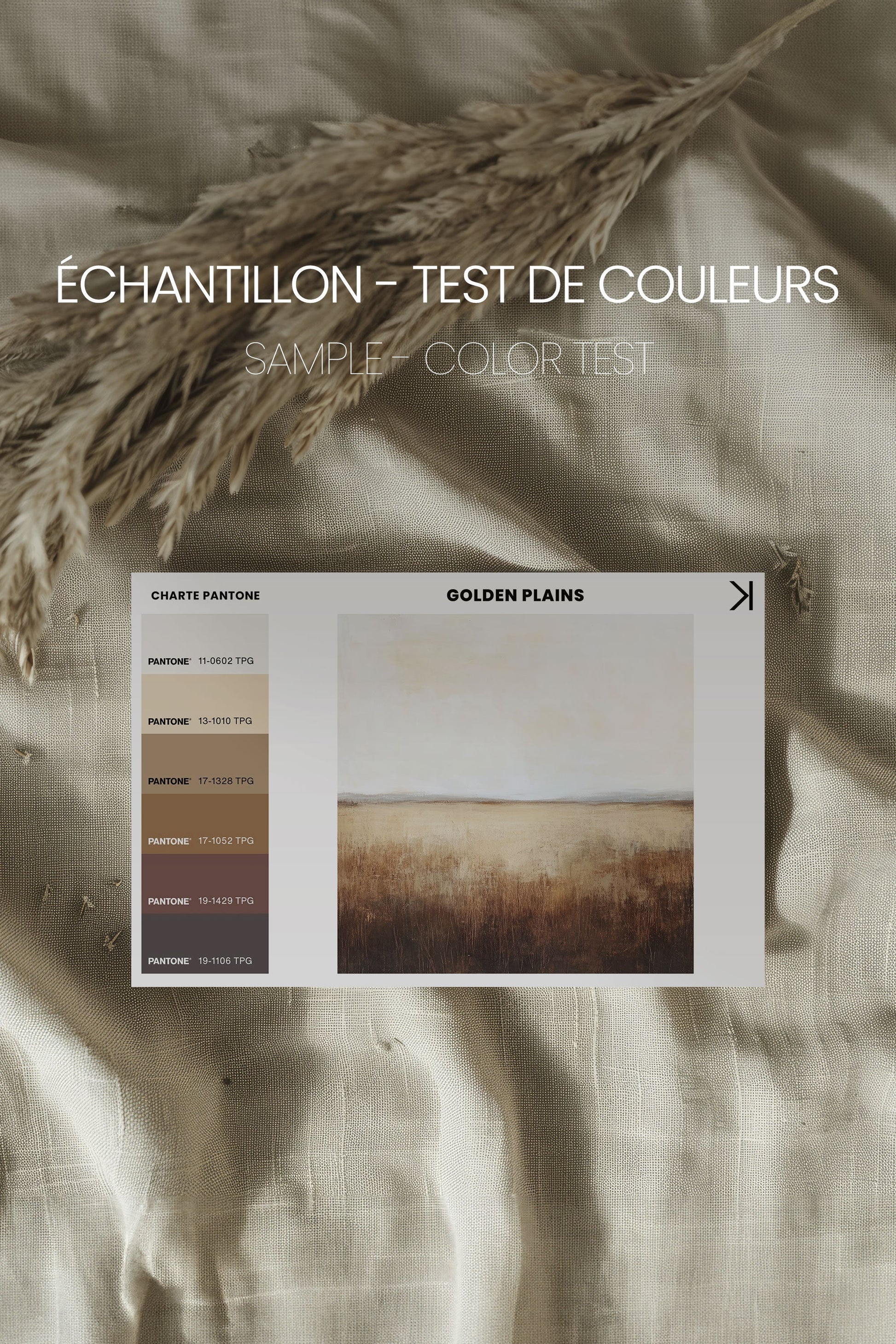 GOLDEN PLAINS, Stretched Canvas Artwork
