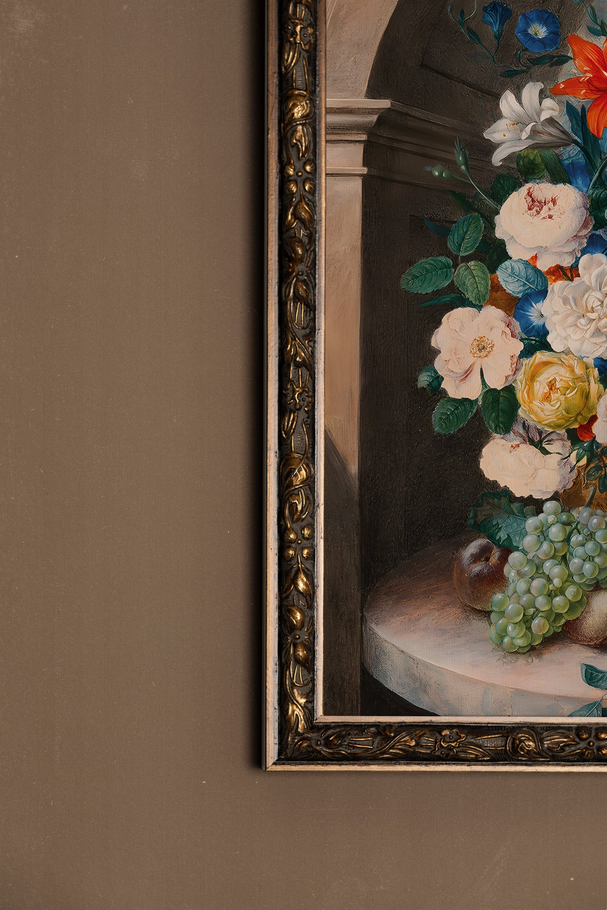Royal Bouquet, Vintage Bronze Frame