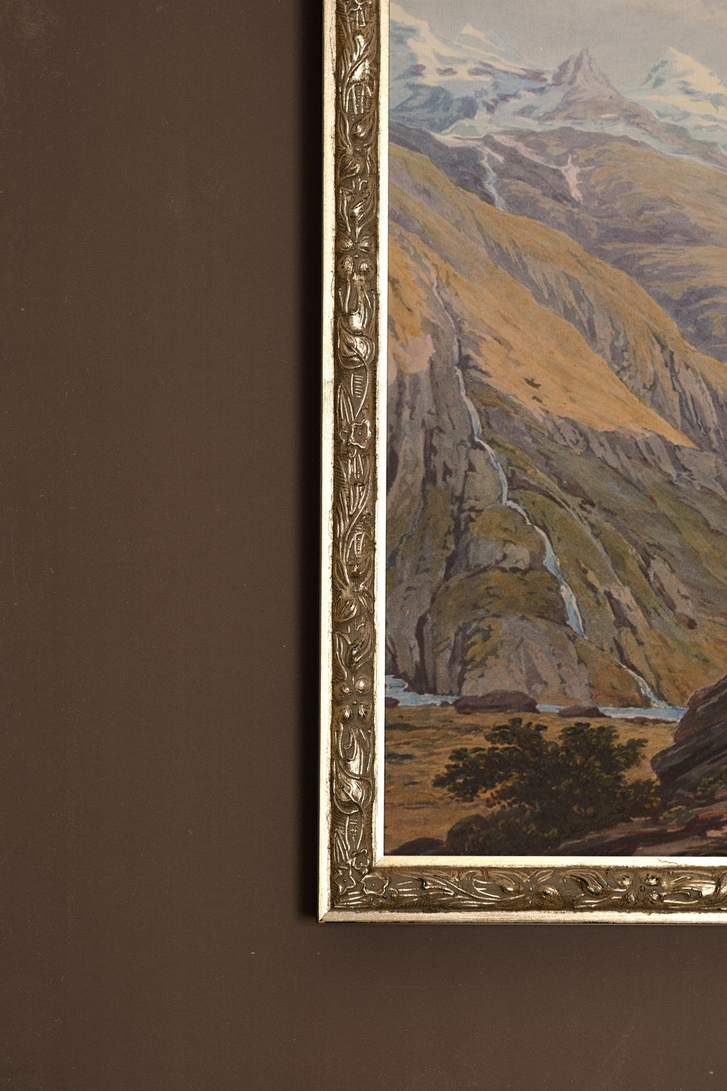 Eternal Mountains, Vintage Silver Frame