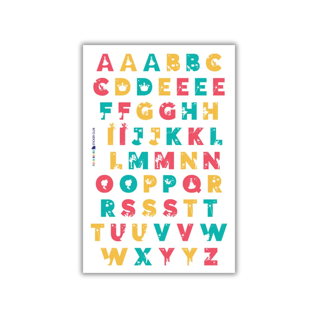 Fairytale Alphabet - Four Bears Sticker Club