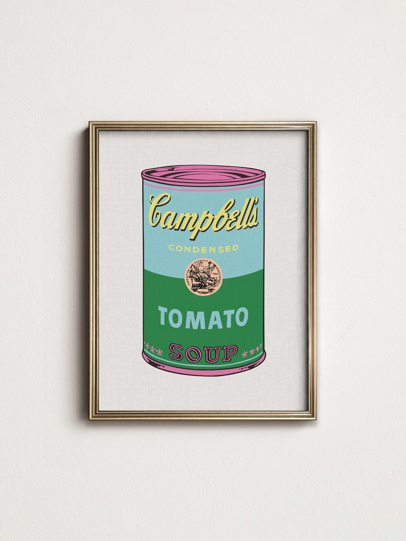 Andy Warhol Campbell's Soup Can Art Print – Pop Art Wall Decor Poster