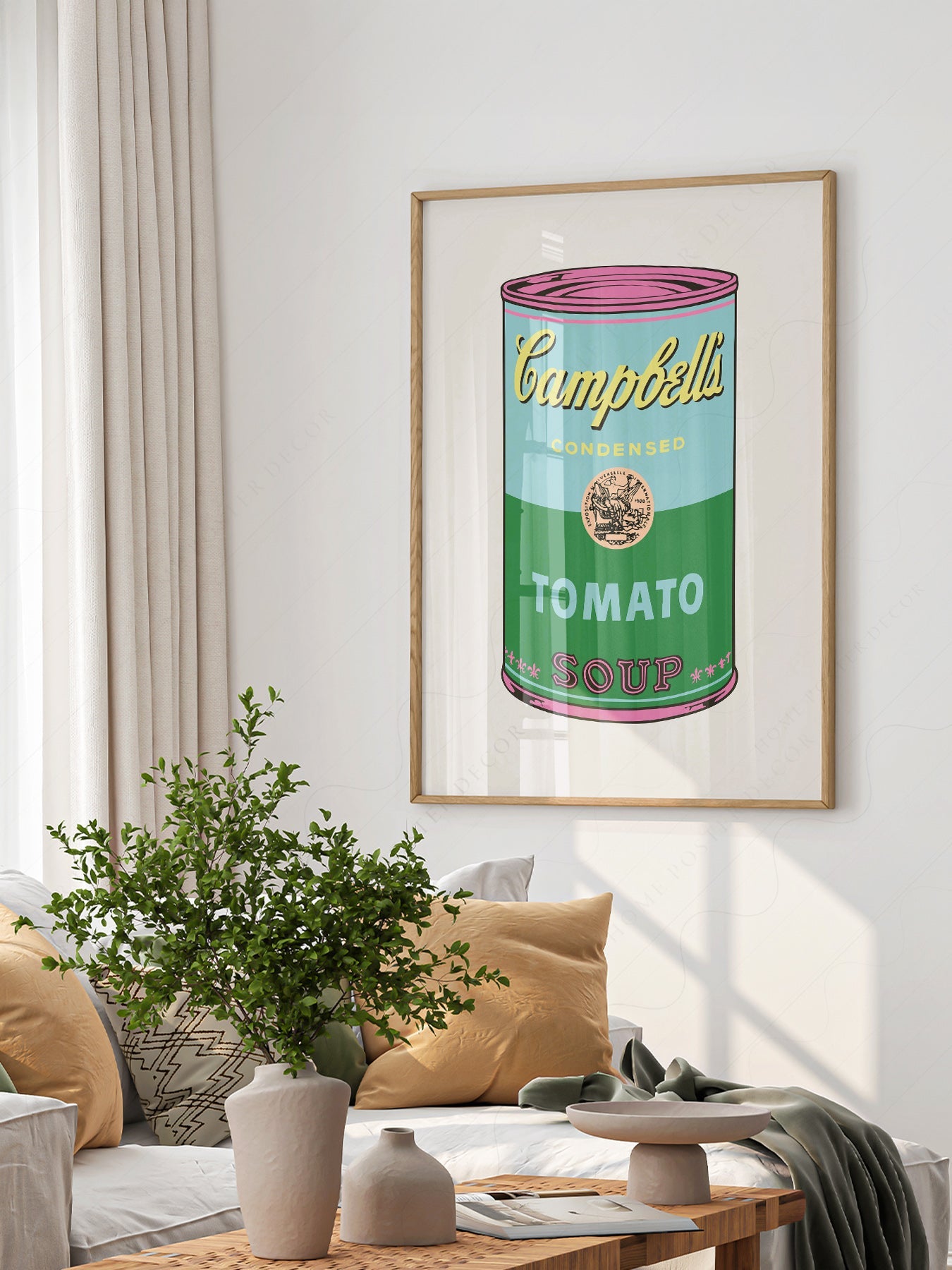 Andy Warhol Campbell's Soup Can Art Print – Pop Art Wall Decor Poster