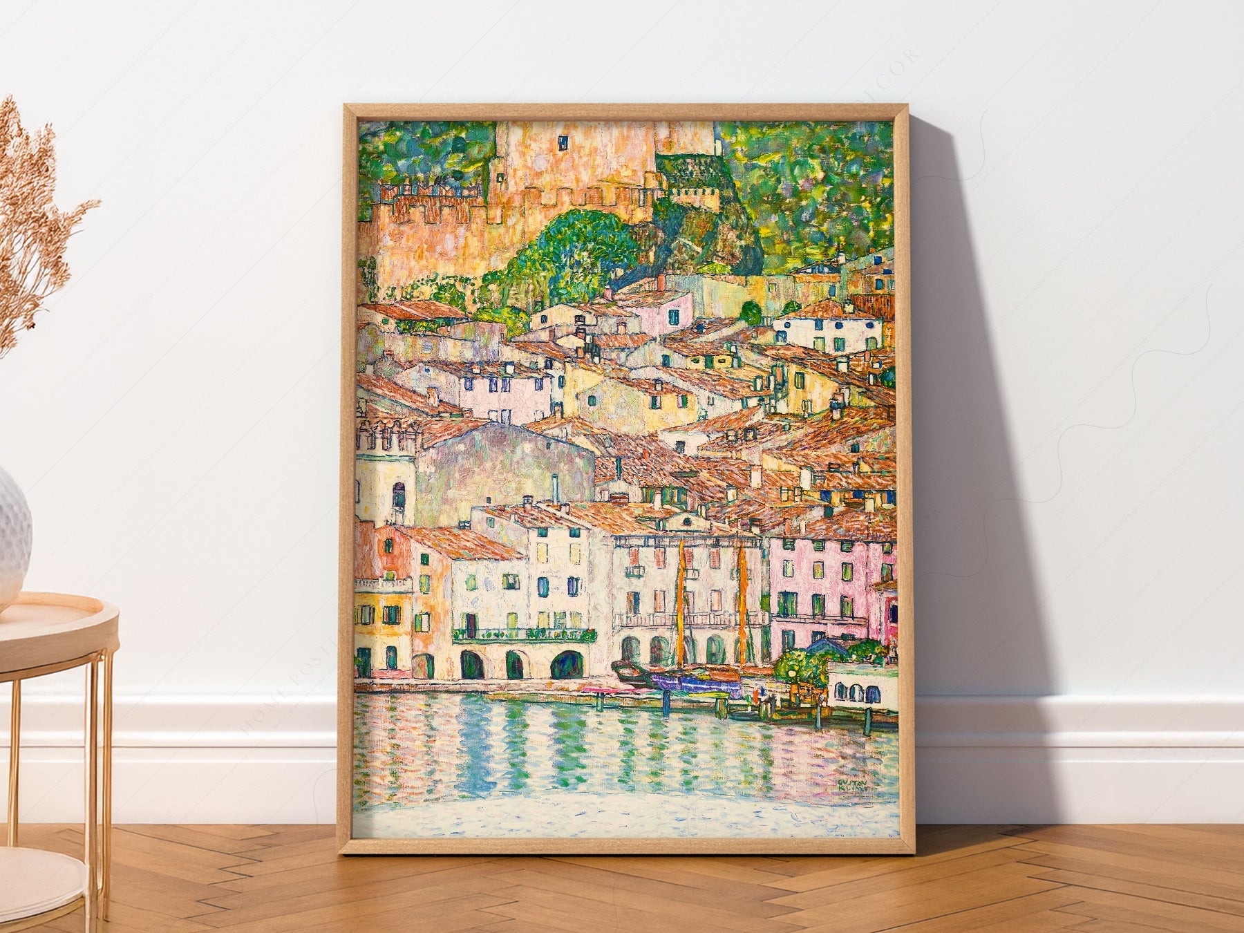 Gustav Klimt Malcesine at Lake Garda Art Print – Italian Landscape Poster