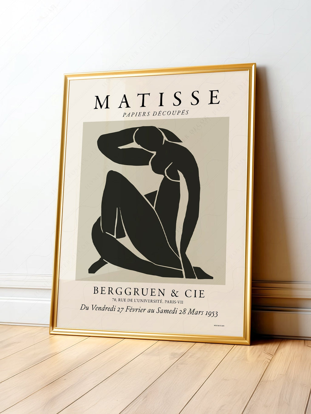 Henri Matisse Nu Bleu Exhibition Poster – Modern Minimalist Wall Art