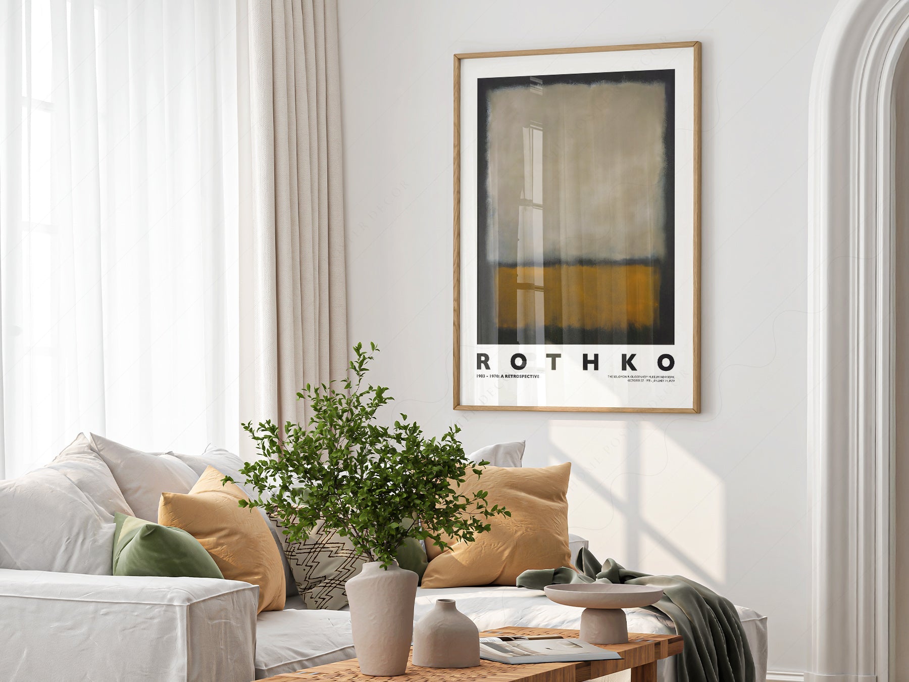 Mark Rothko Untitled Abstract Art Print – Color Field Wall Poster