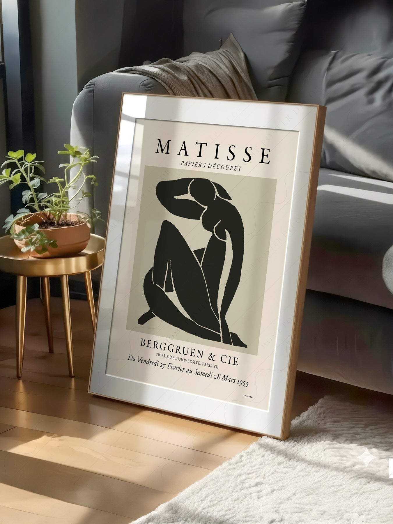 Henri Matisse Nu Bleu Exhibition Poster – Modern Minimalist Wall Art