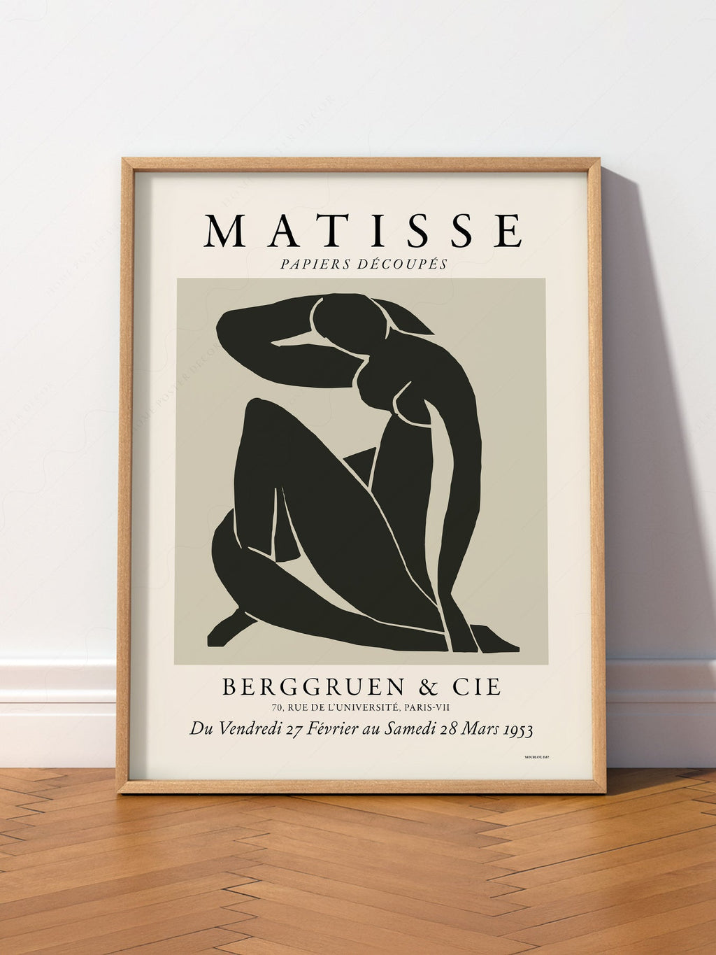 Henri Matisse Nu Bleu Exhibition Poster – Modern Minimalist Wall Art