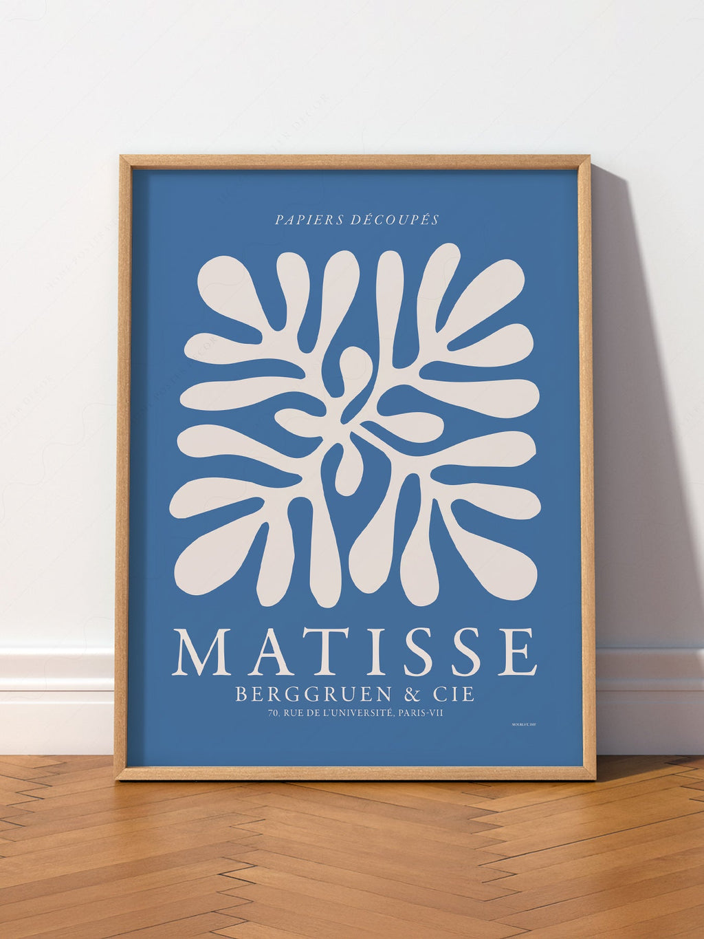 Henri Matisse Papiers Découpés Exhibition Poster – Blue Cut-Out Wall Art