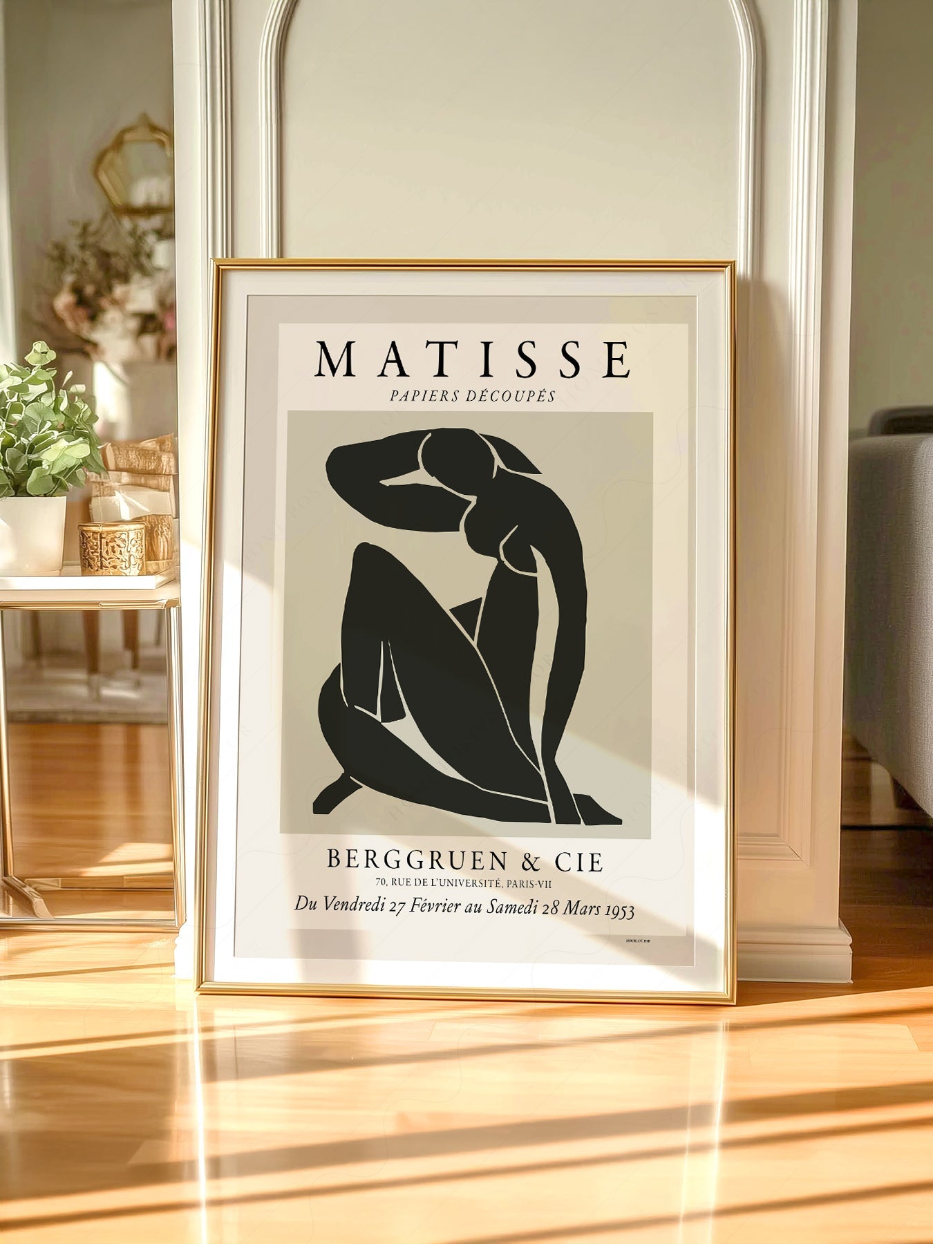 Henri Matisse Nu Bleu Exhibition Poster – Modern Minimalist Wall Art