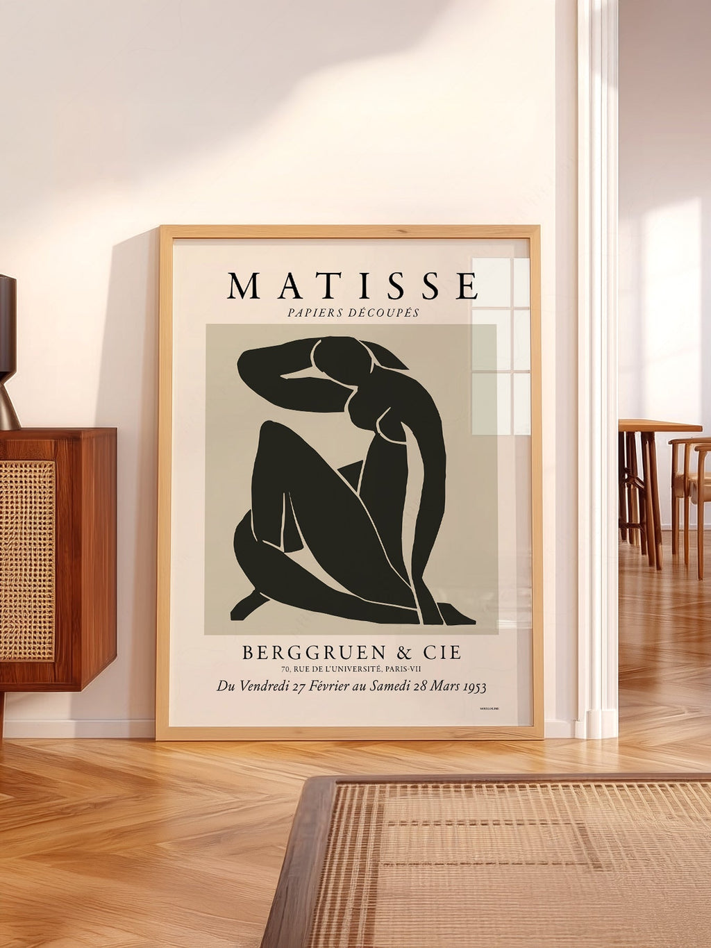 Henri Matisse Nu Bleu Exhibition Poster – Modern Minimalist Wall Art