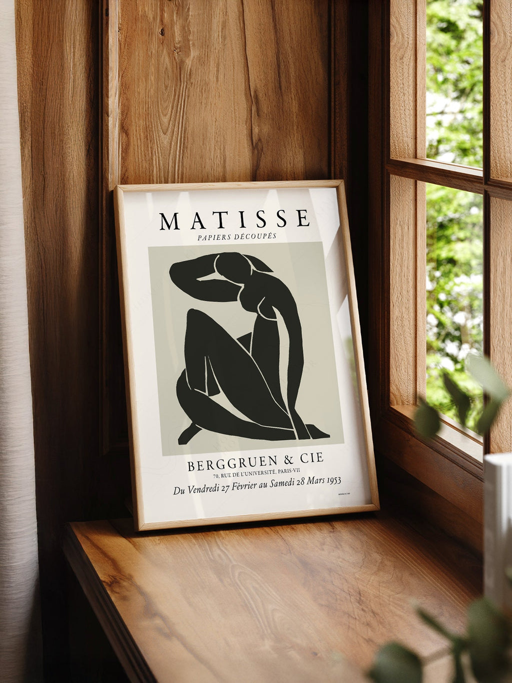 Henri Matisse Nu Bleu Exhibition Poster – Modern Minimalist Wall Art