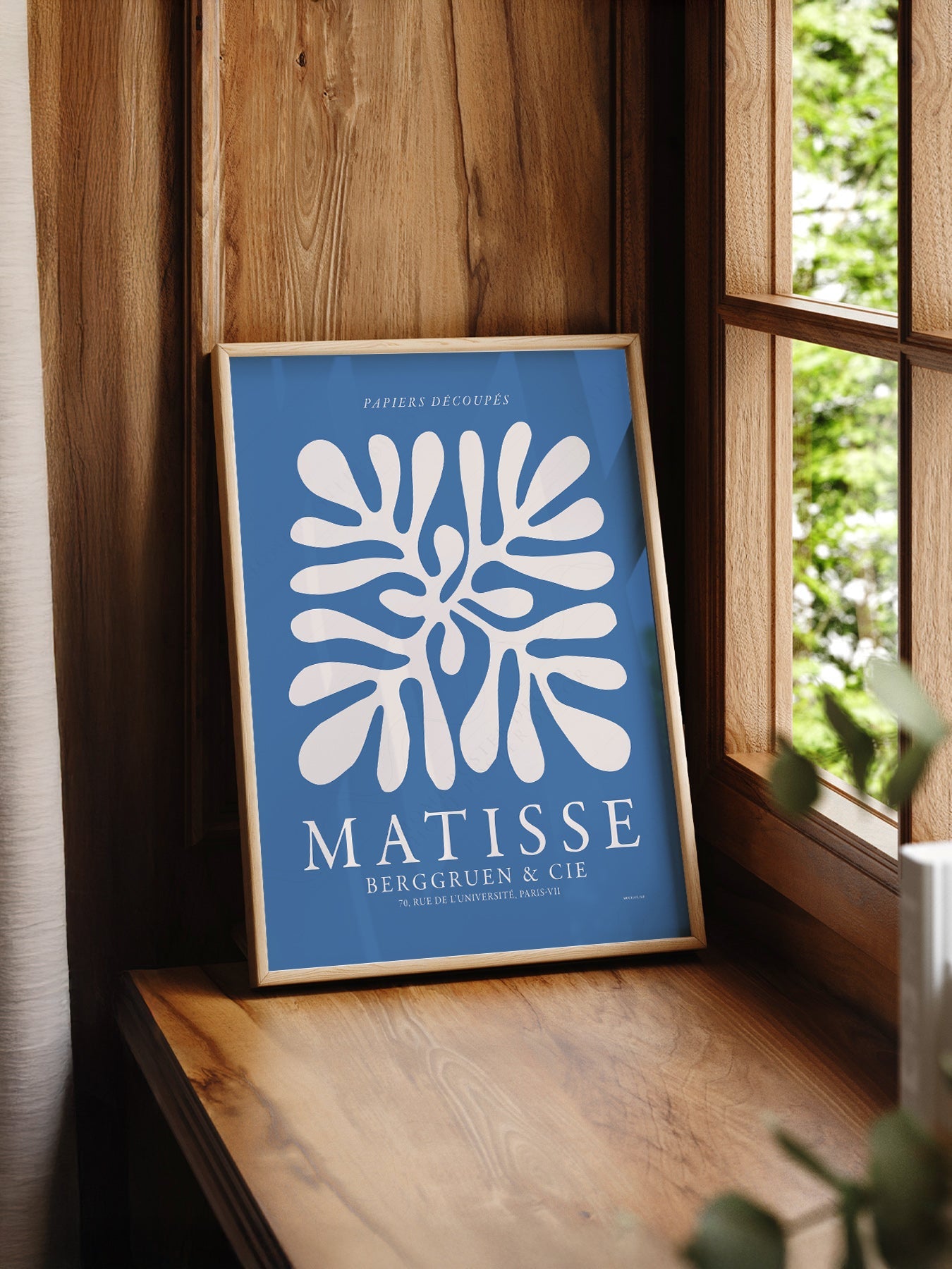Henri Matisse Papiers Découpés Exhibition Poster – Blue Cut-Out Wall Art