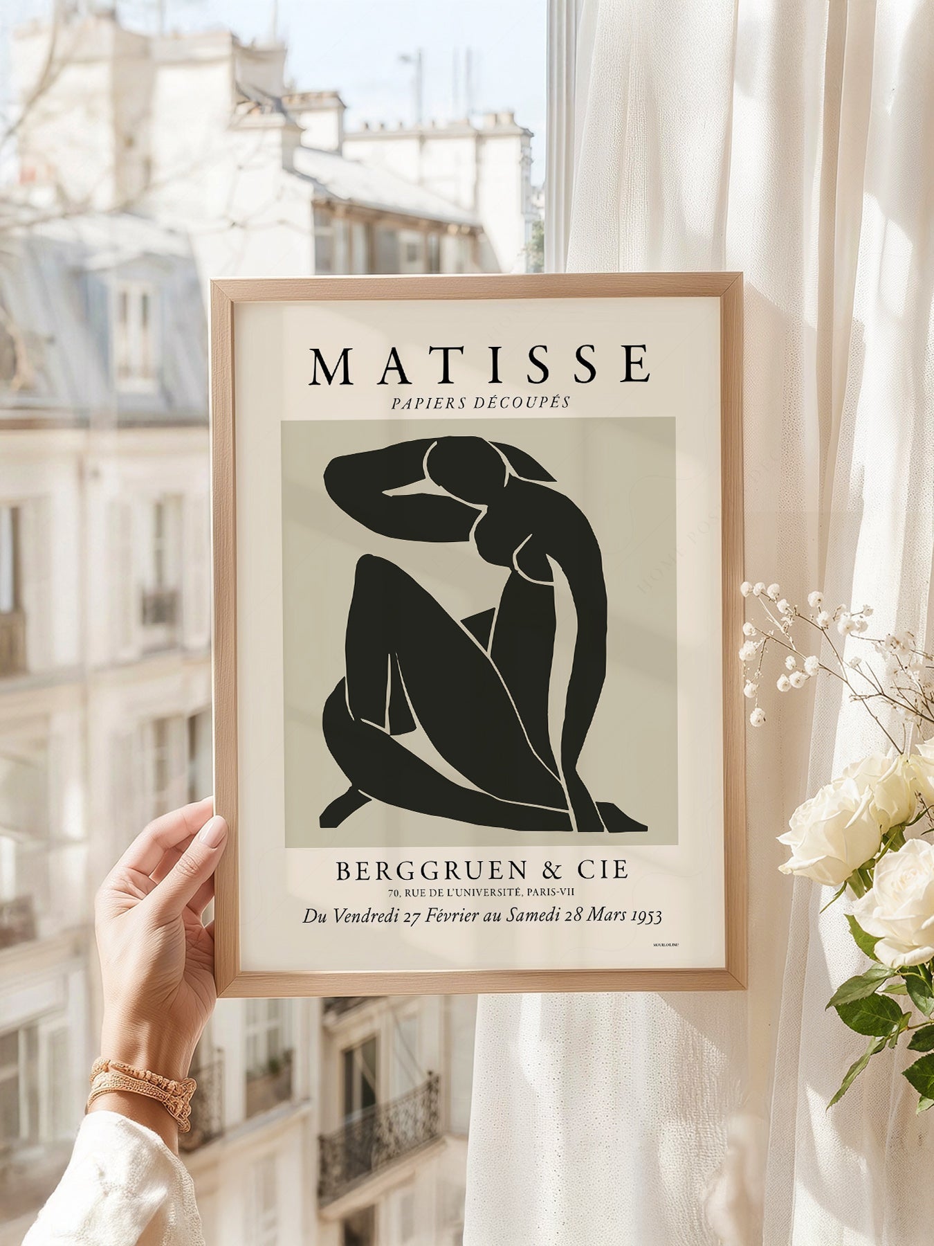 Henri Matisse Nu Bleu Exhibition Poster – Modern Minimalist Wall Art