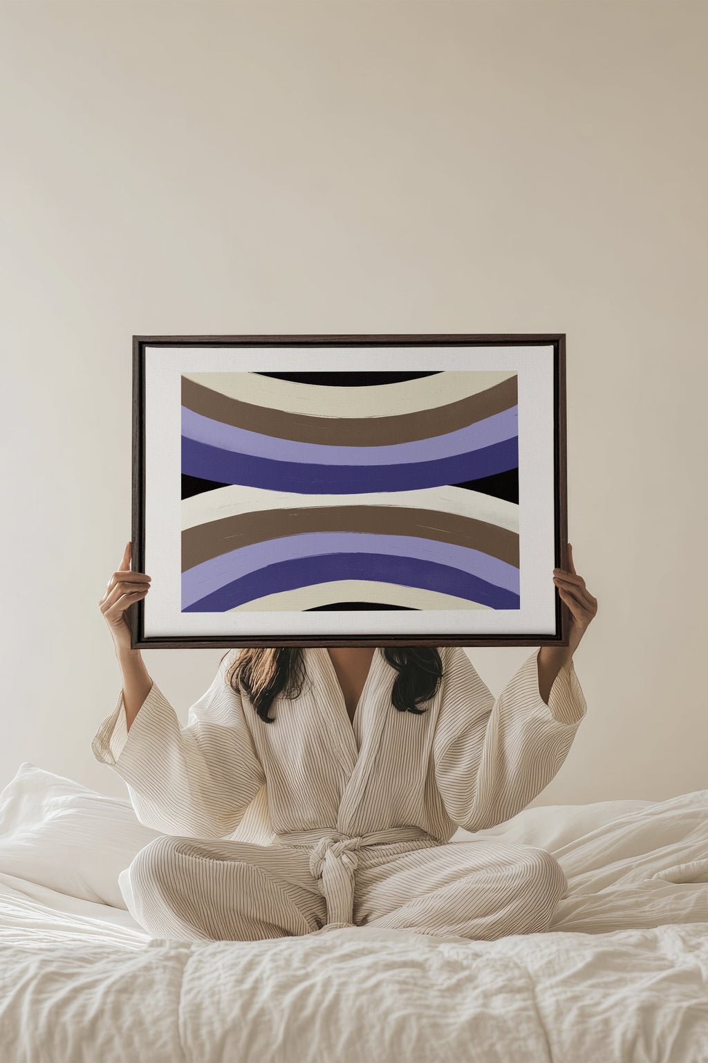 FLOW OF SHADES, Stretched Canvas Artwork