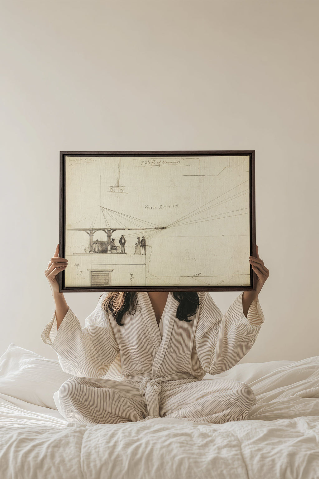 MEASURED MINDS, Stretched Canvas Artwork