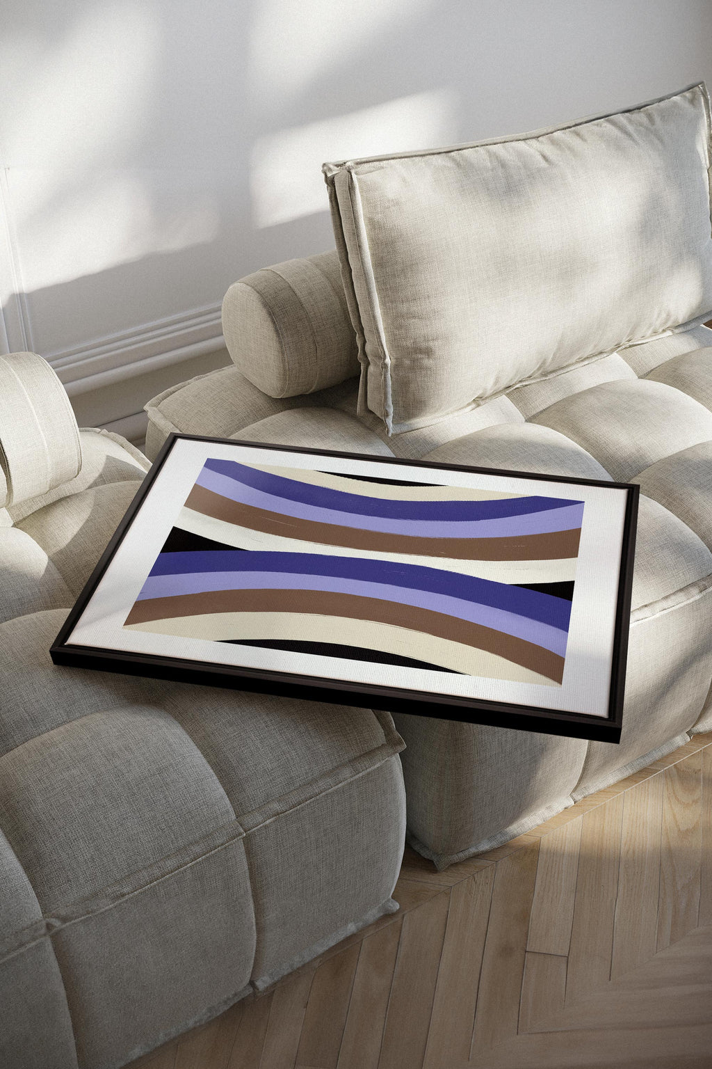 FLOW OF SHADES, Stretched Canvas Artwork