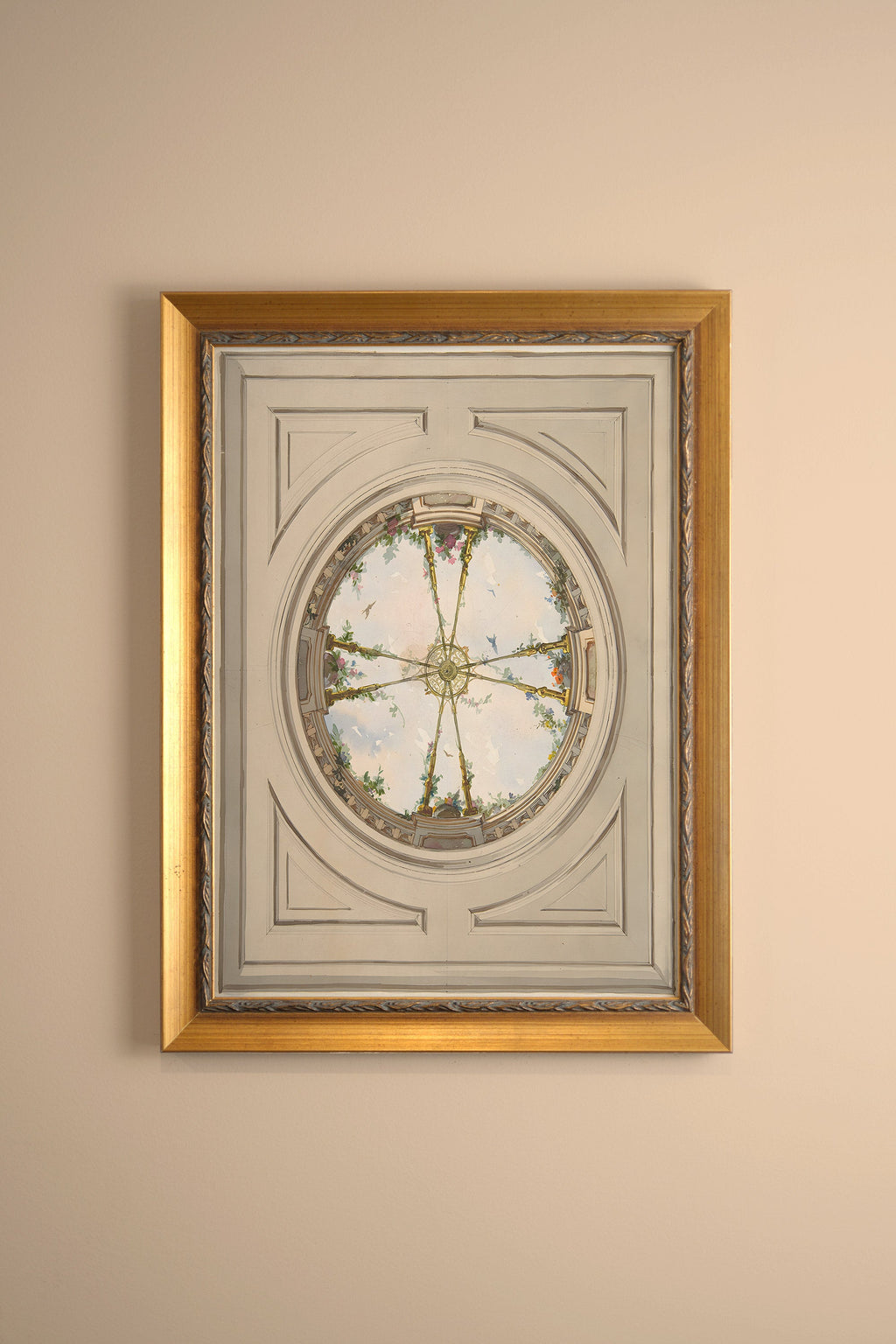 Palace Sky, Vintage Gold Frame