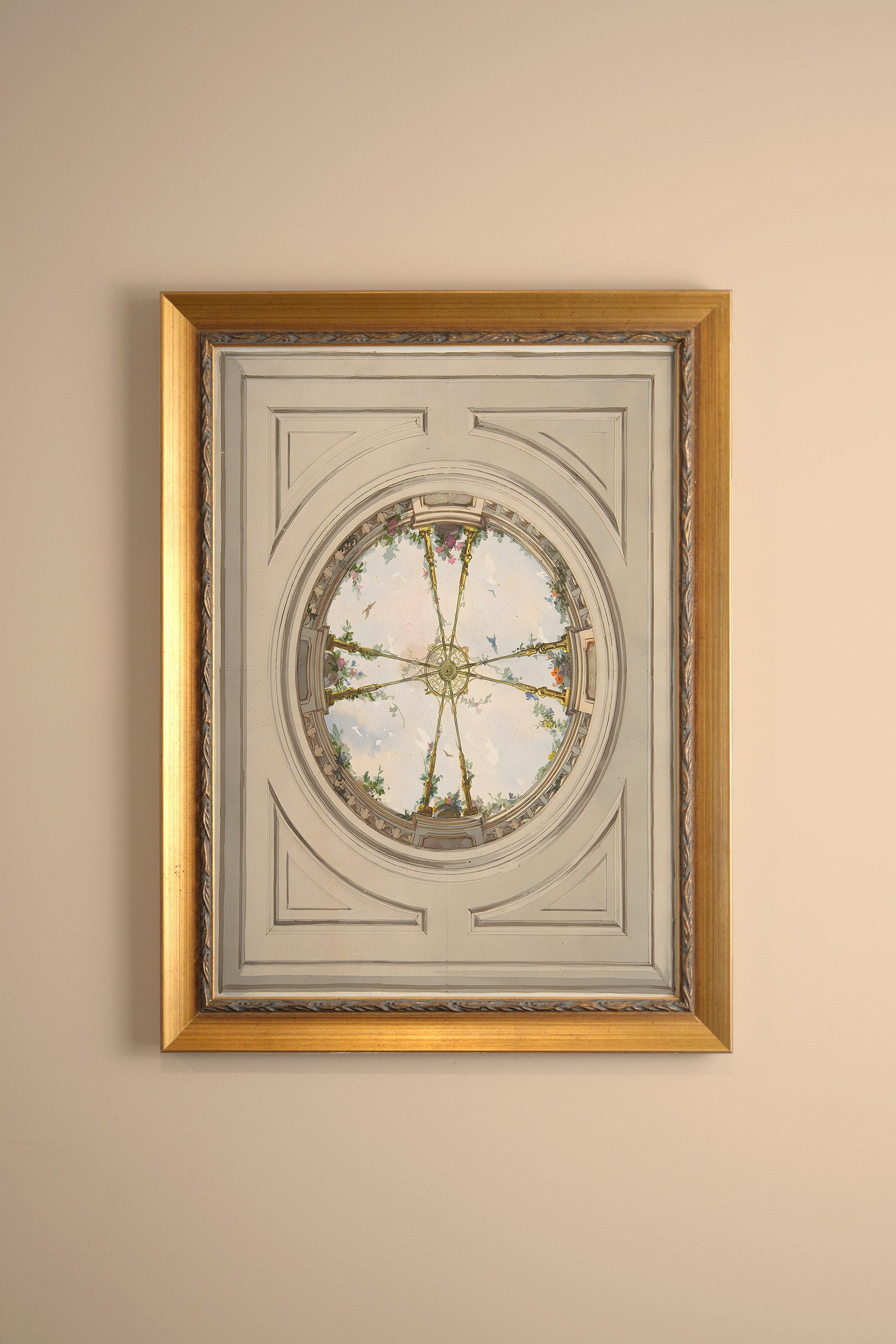 Palace Sky, Vintage Gold Frame