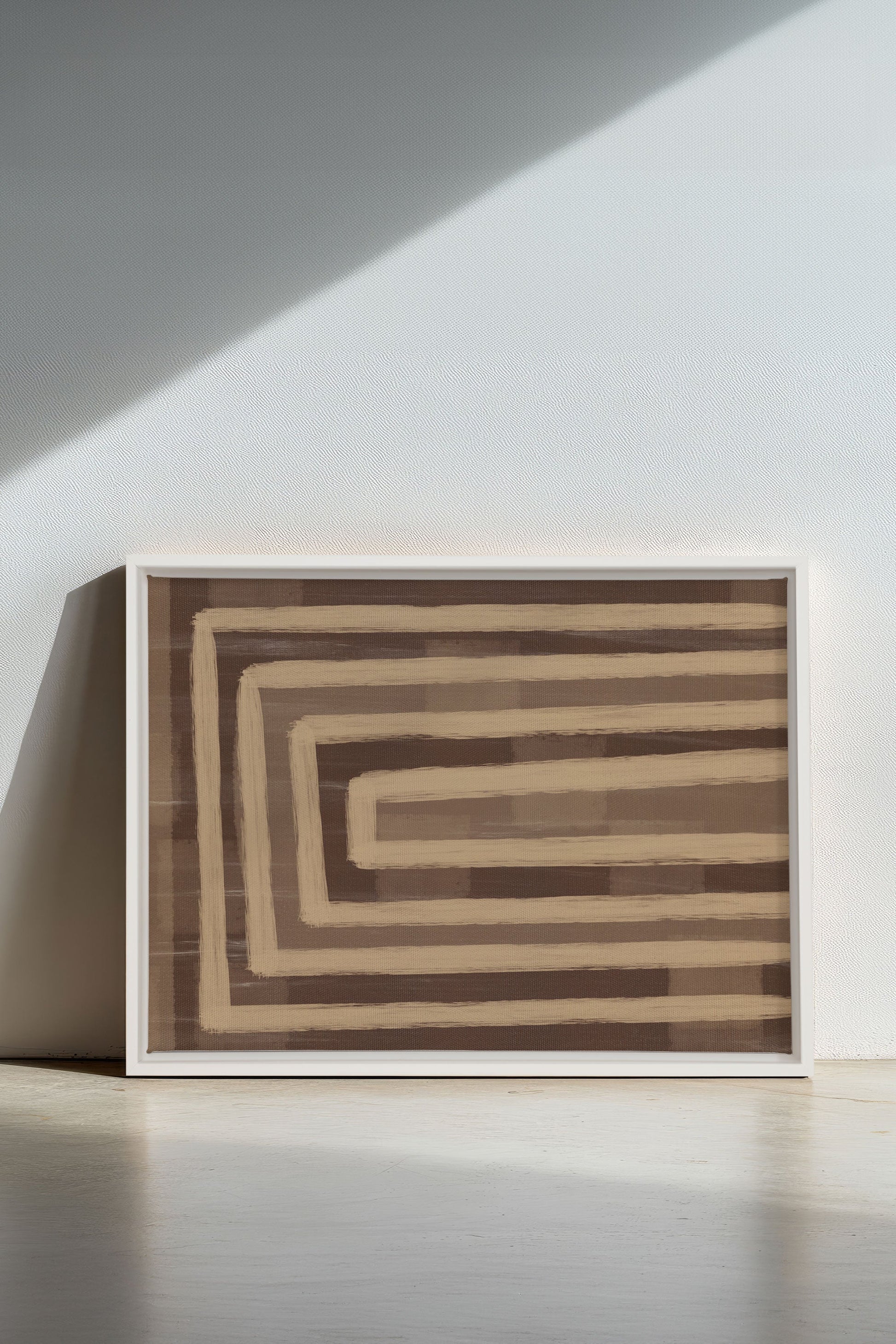 GOLDEN MAZE, Stretched Canvas Artwork