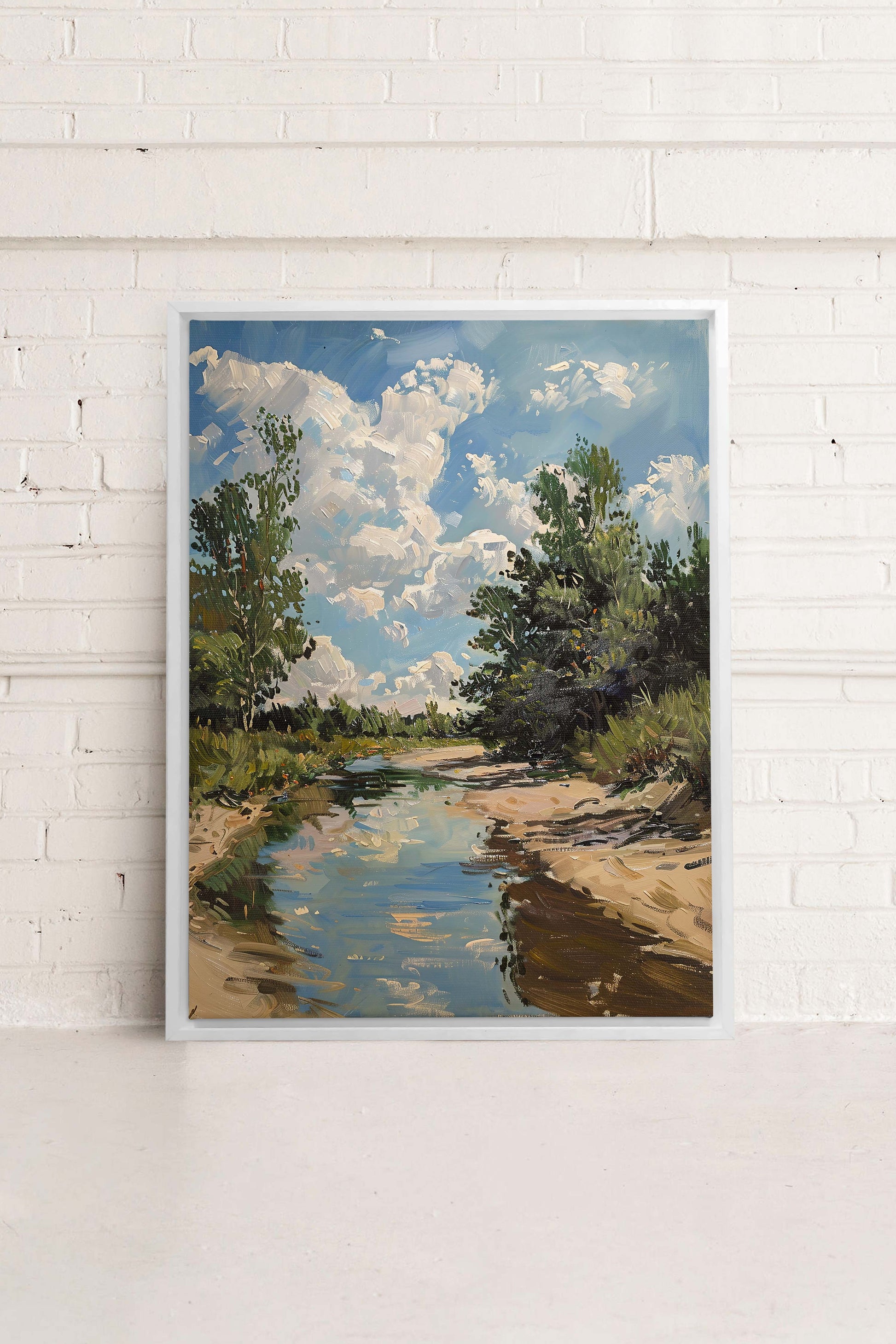 CREEK MIRAGE, Stretched Canvas Artwork