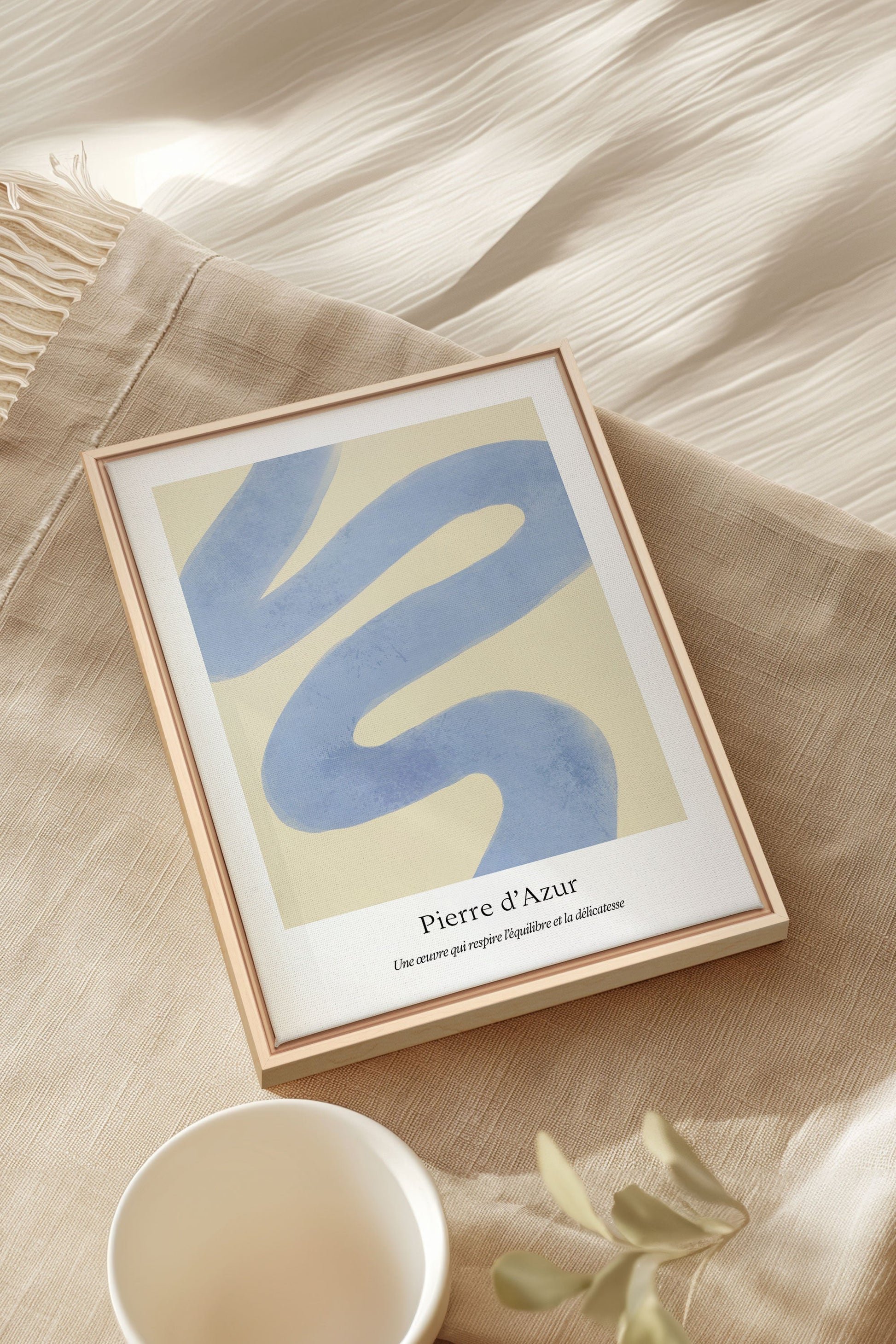 Azure Stone, Stretched Canvas Artwork