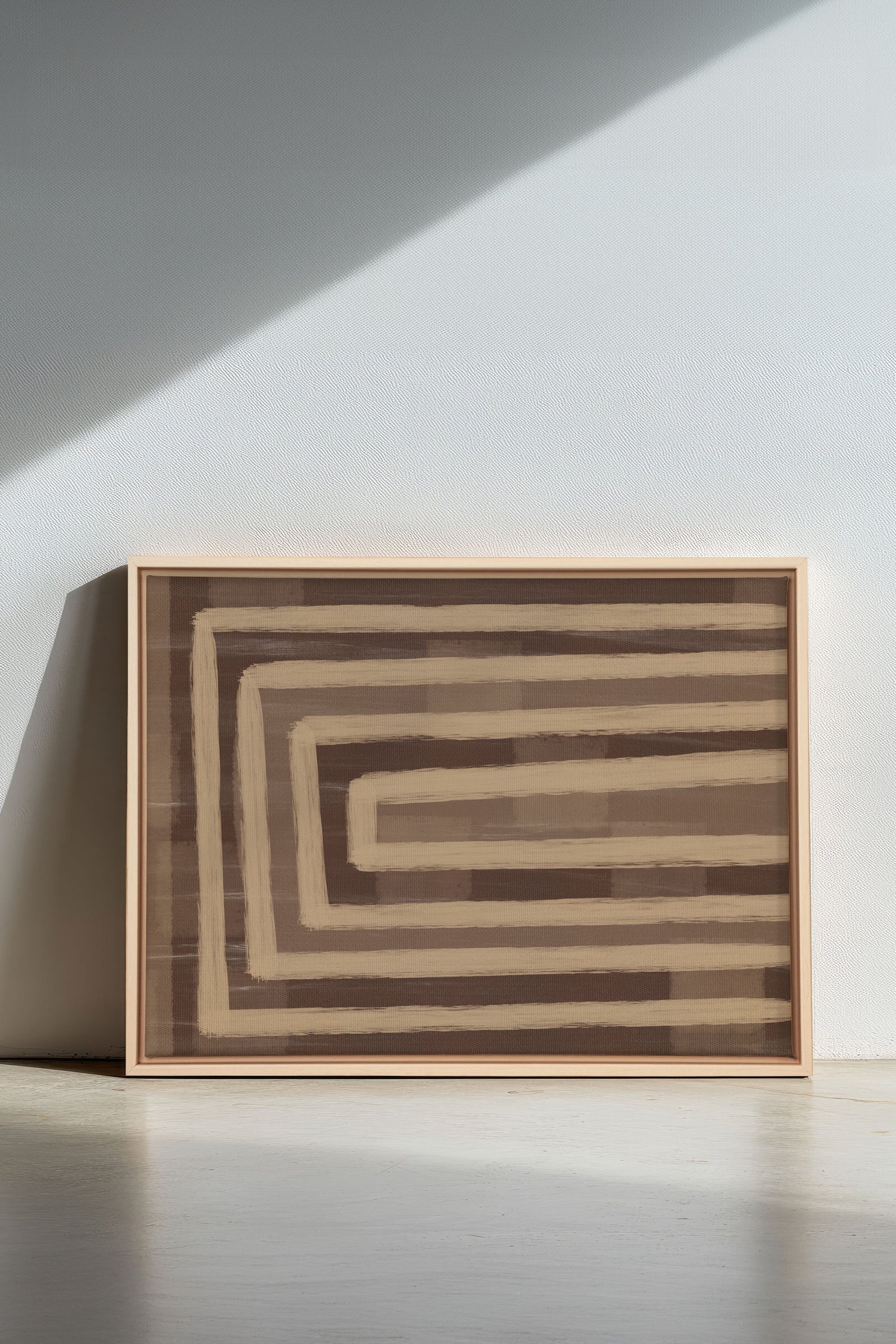 GOLDEN MAZE, Stretched Canvas Artwork