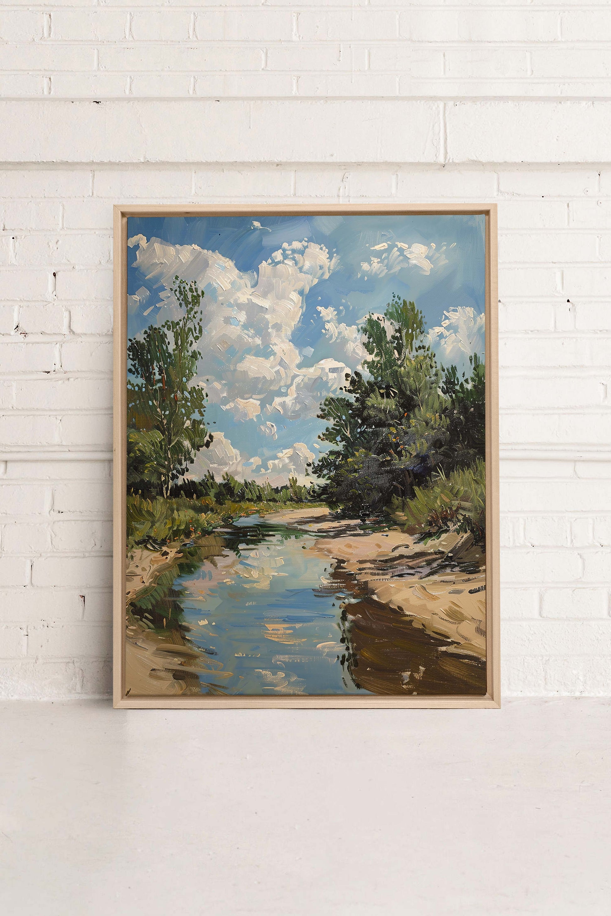 CREEK MIRAGE, Stretched Canvas Artwork