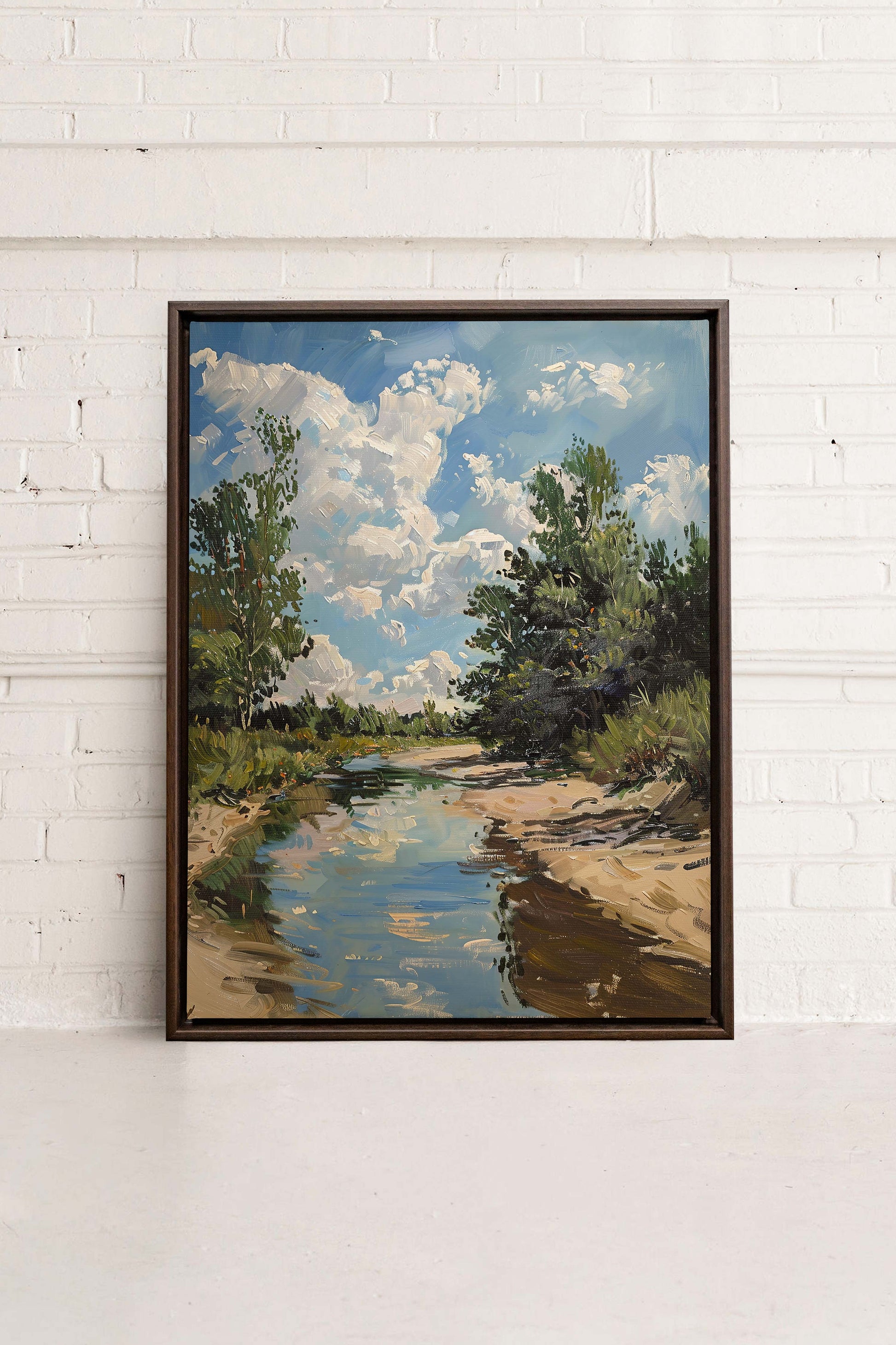 CREEK MIRAGE, Stretched Canvas Artwork