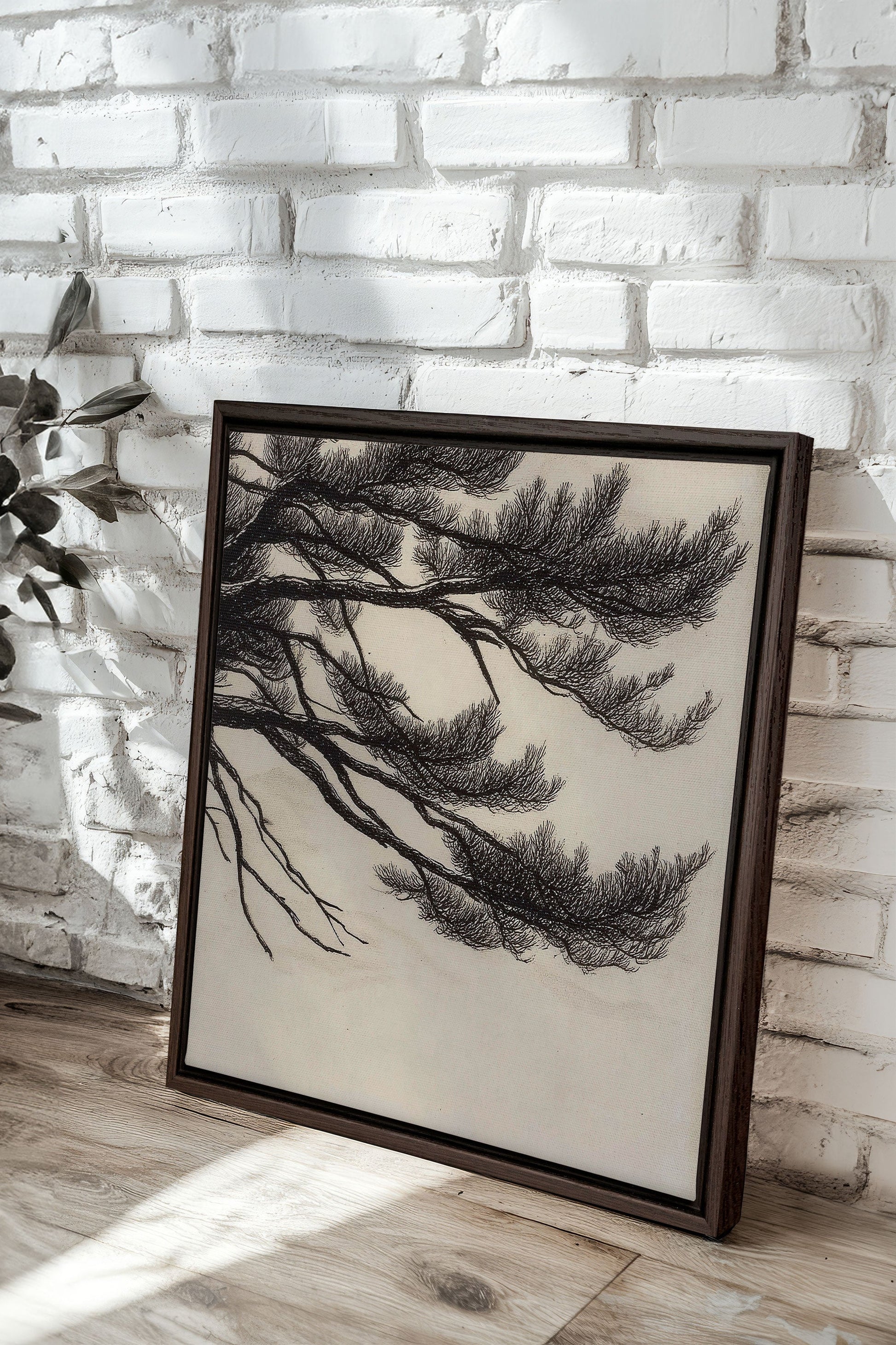 Windswept Pines, Stretched Canvas Artwork
