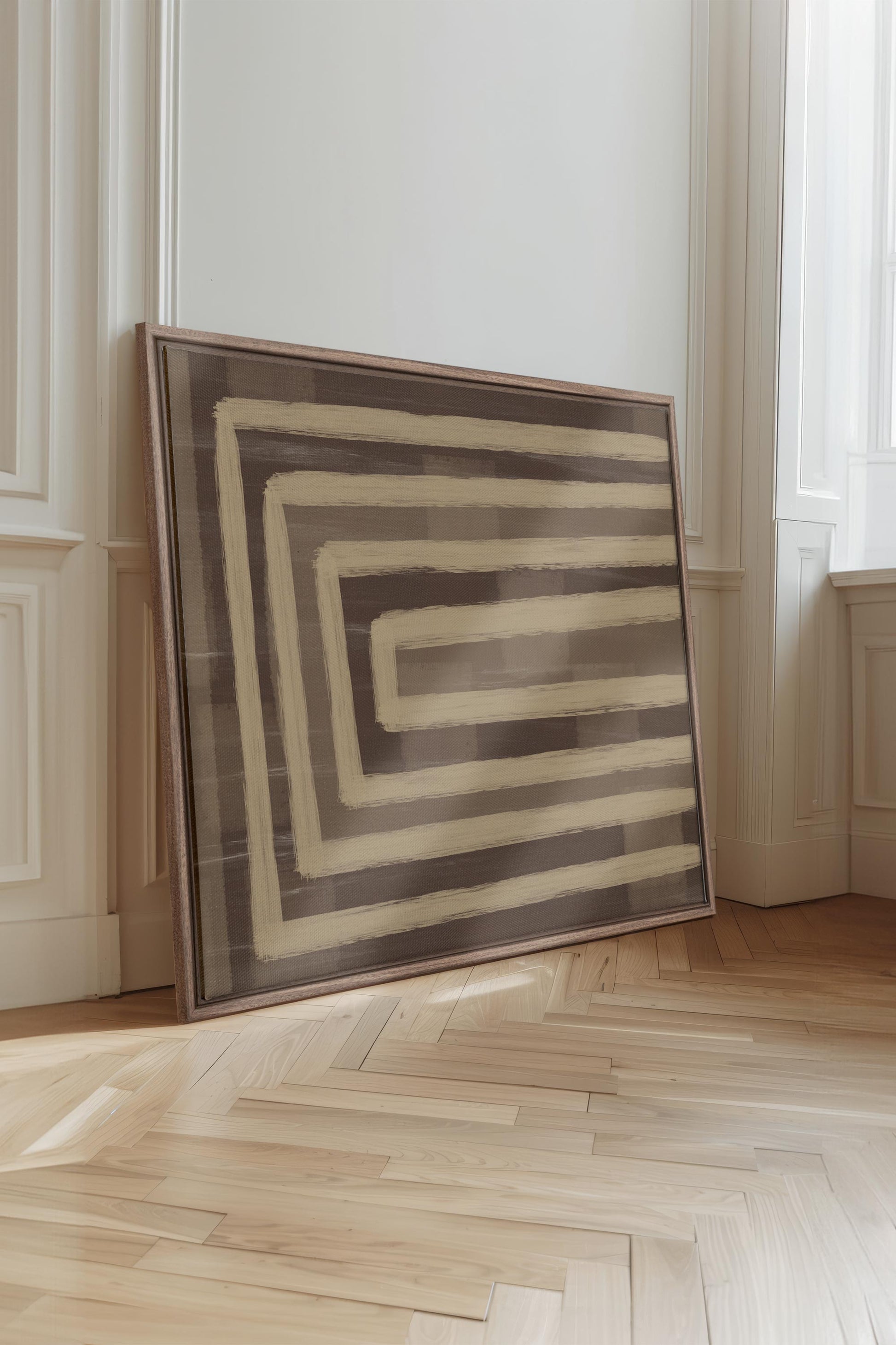 GOLDEN MAZE, Stretched Canvas Artwork