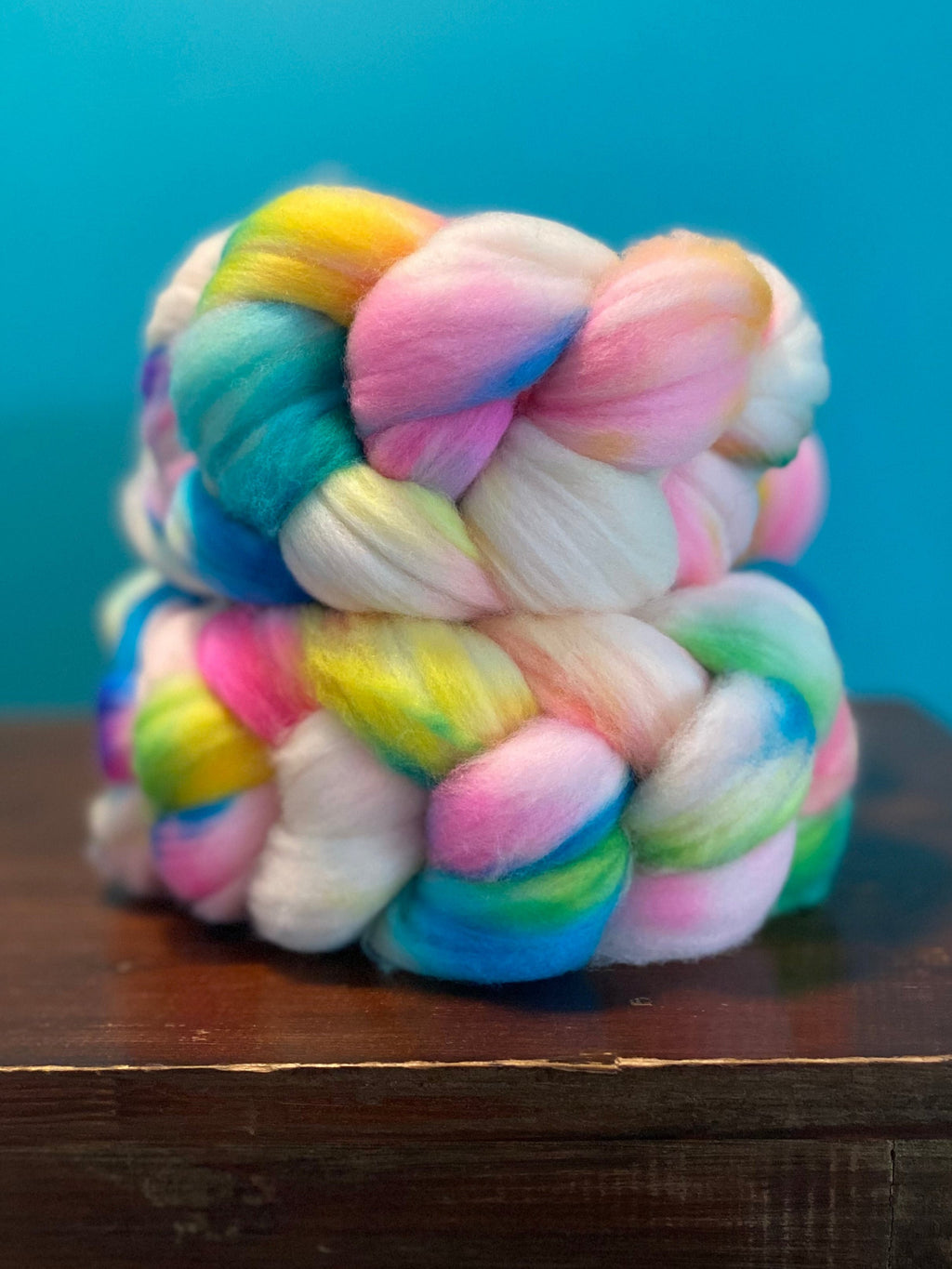 Laine mérinos peignée Superwash - 19,5 microns - Motif moucheté de Pâques