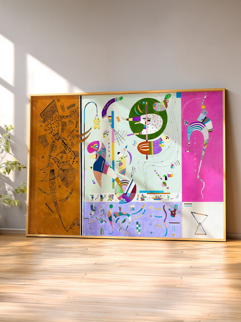 Wassily Kandinsky Parties Diverses Art Print – Abstract Modern Wall Decor