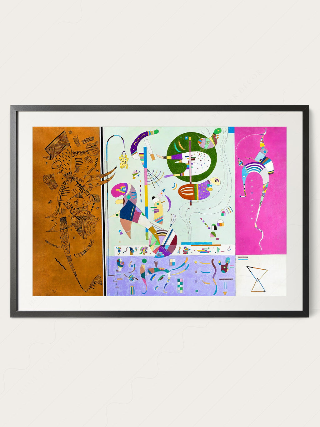 Wassily Kandinsky Parties Diverses Art Print – Abstract Modern Wall Decor