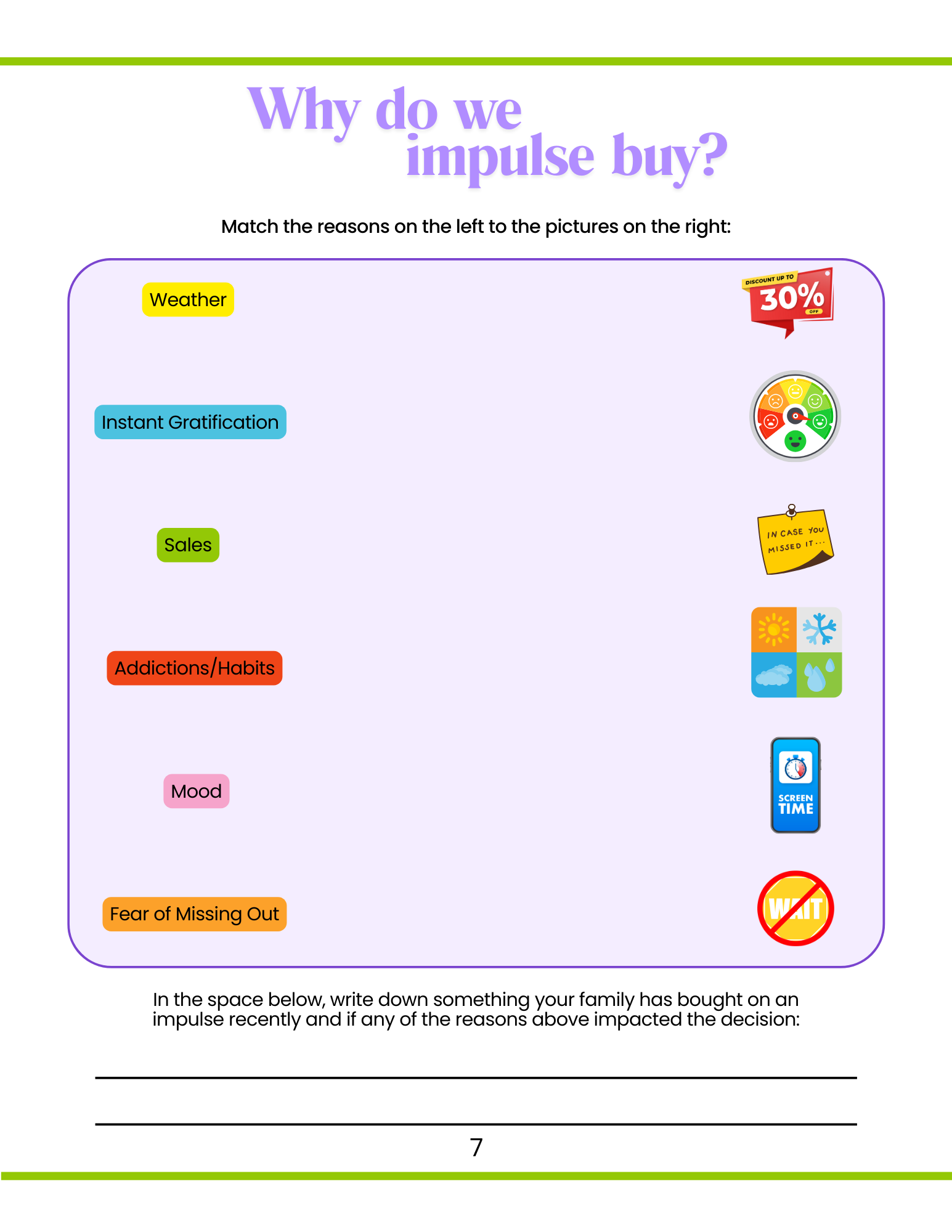 Financial Education Workbook for Kids