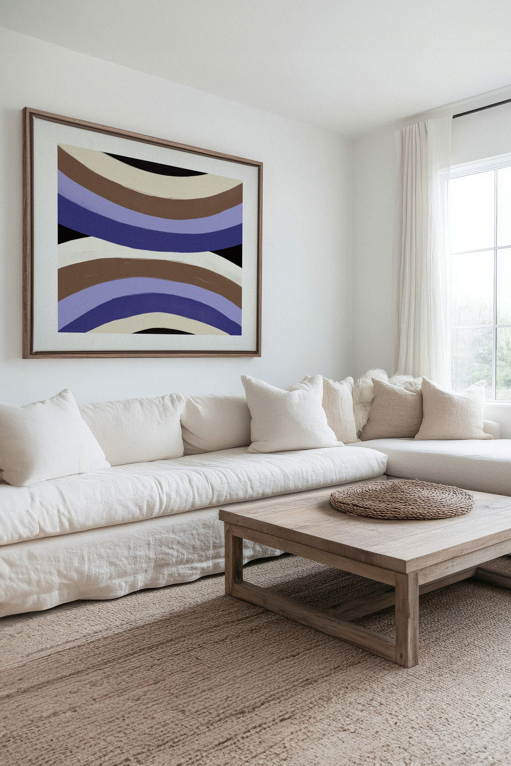 FLOW OF SHADES, Stretched Canvas Artwork