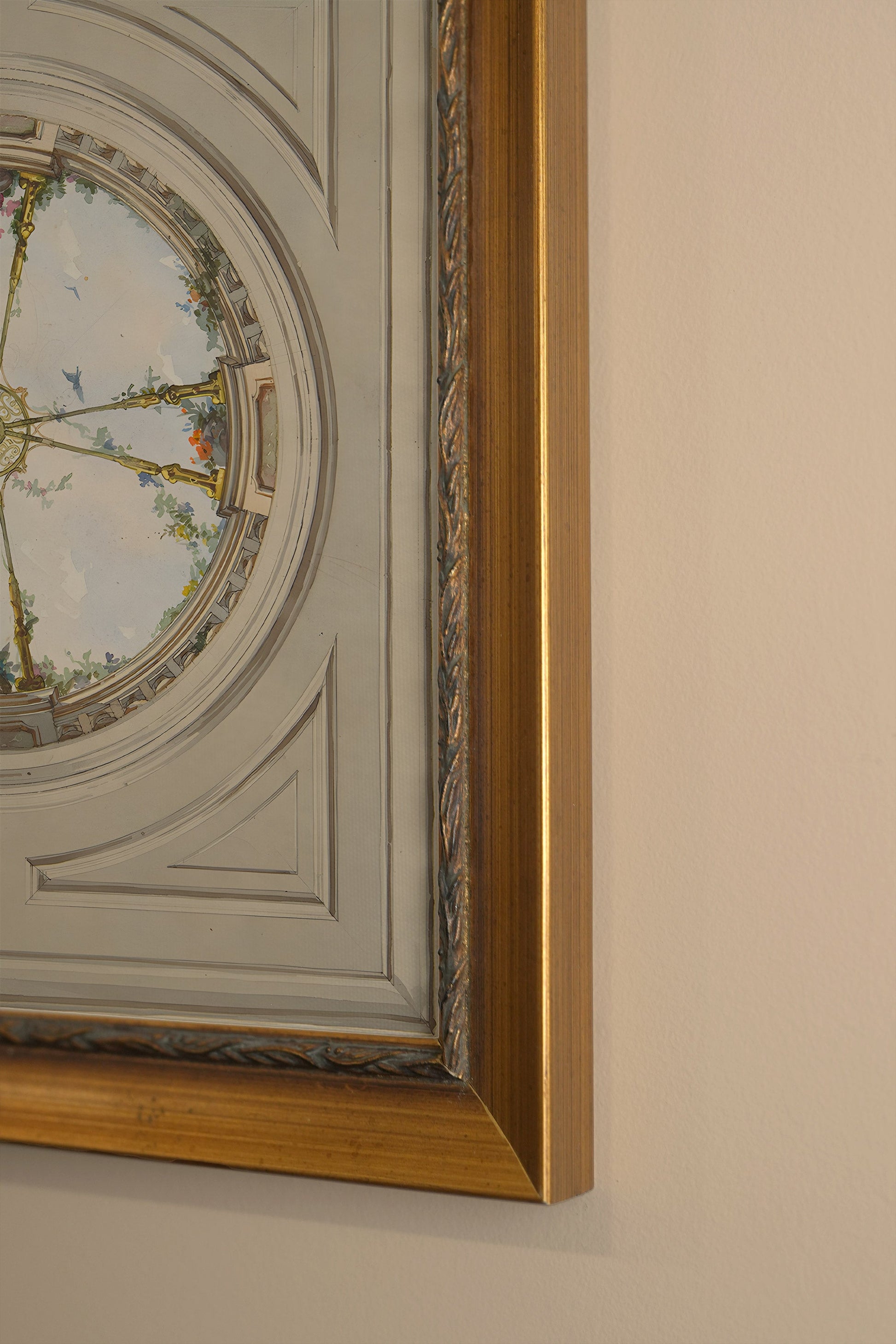Palace Sky, Vintage Gold Frame