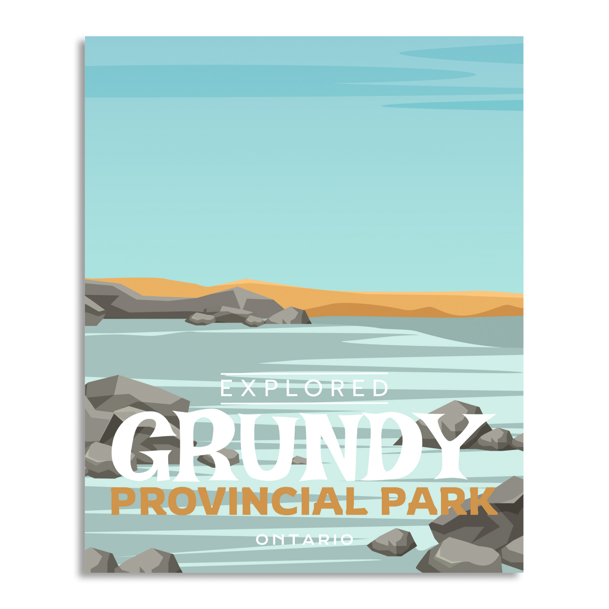 Grundy Provincial Park 'Explored' Poster