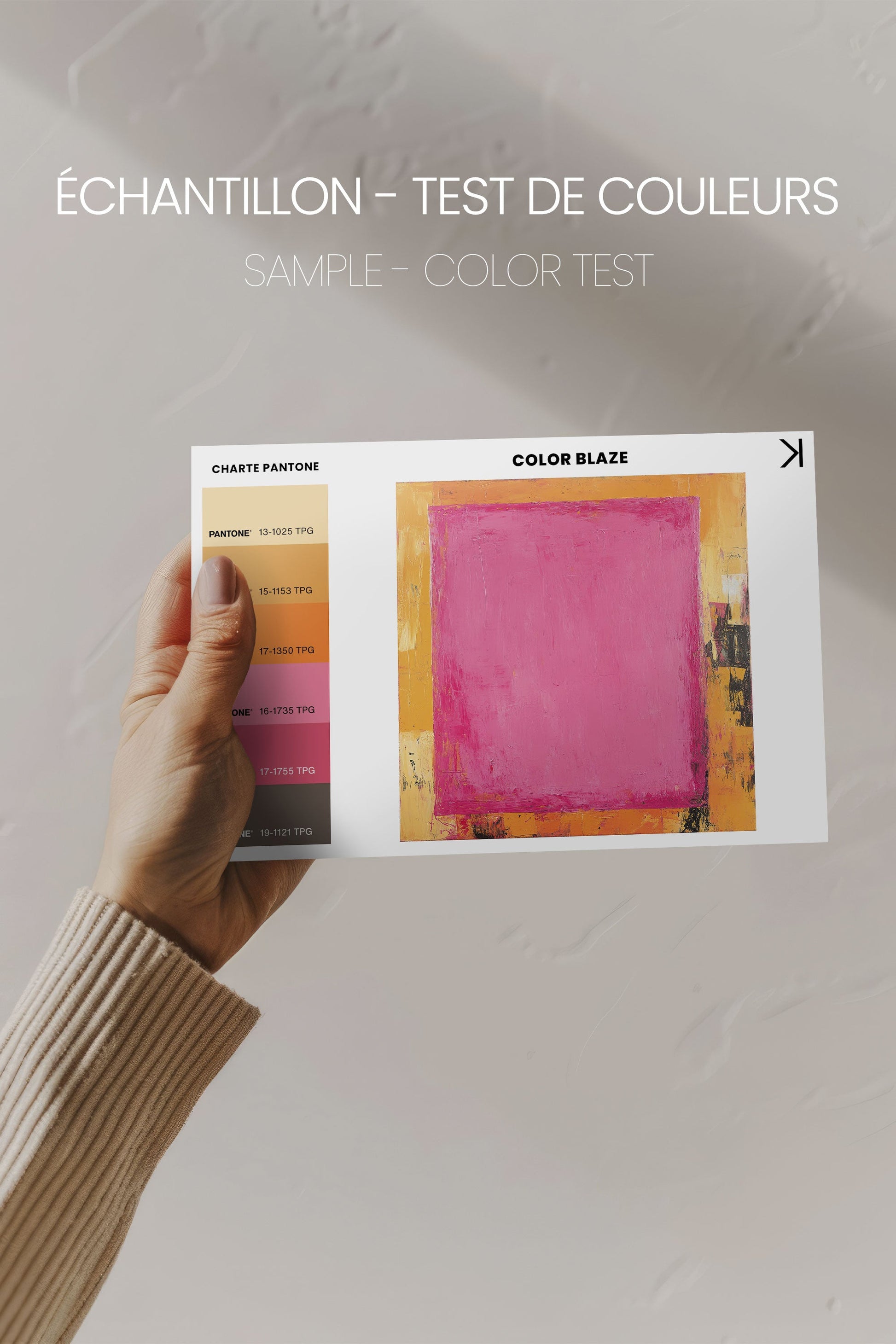 COLOR BLAZE, Stretched Canvas Artwork