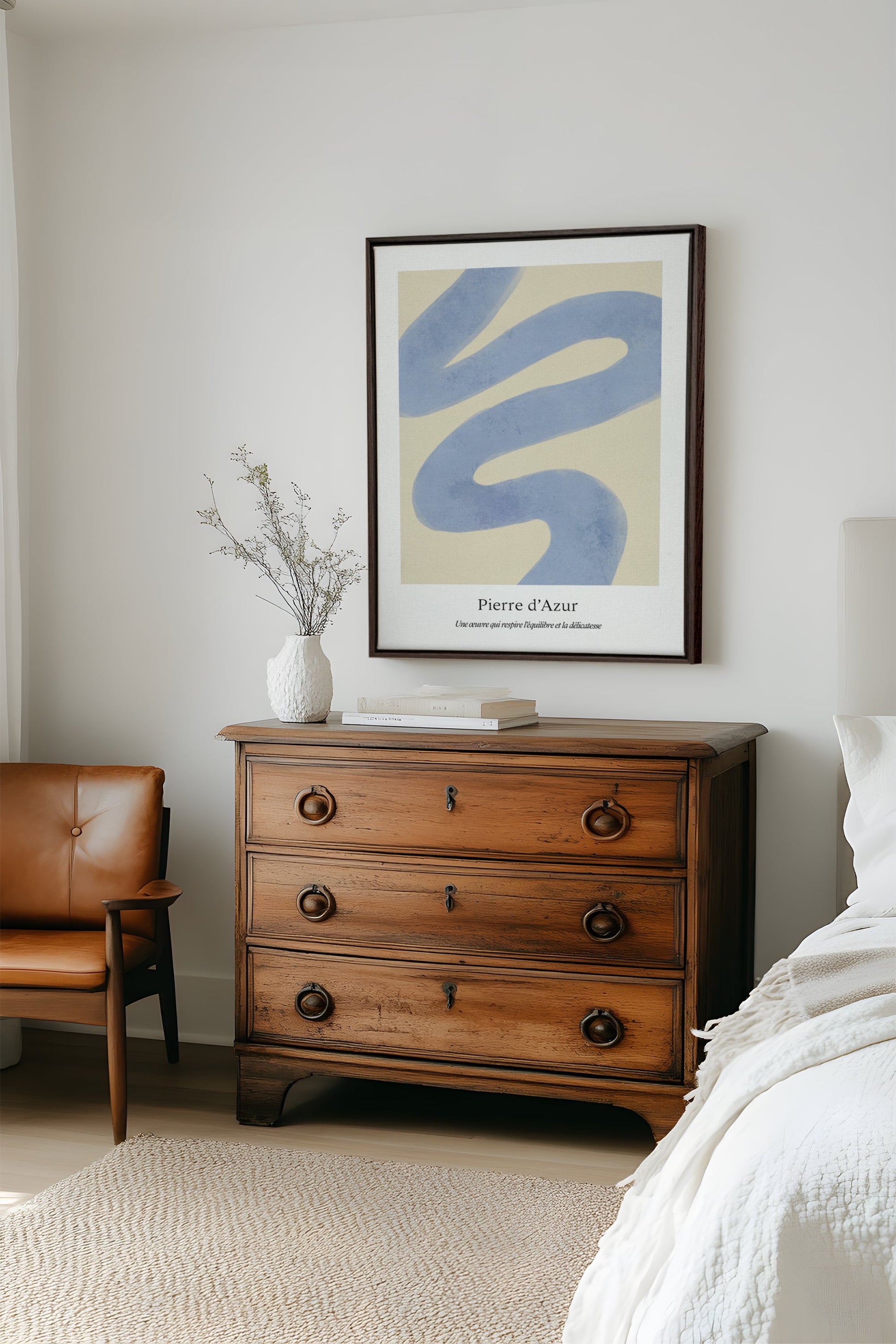 Azure Stone, Stretched Canvas Artwork
