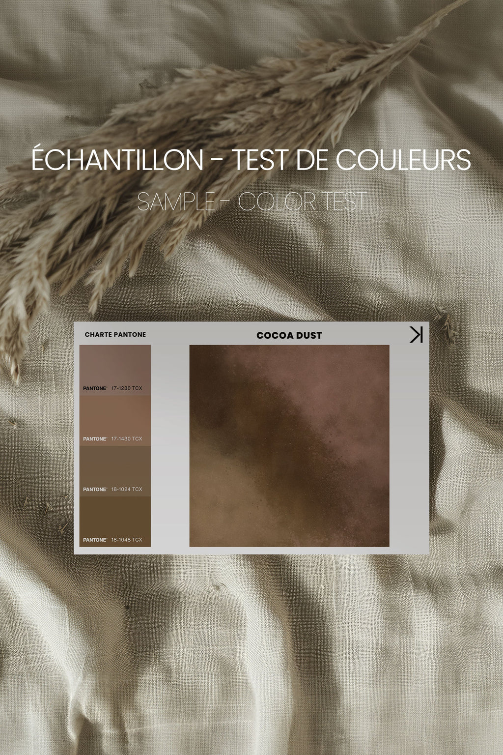 COCOA DUST, Stretched Canvas Artwork