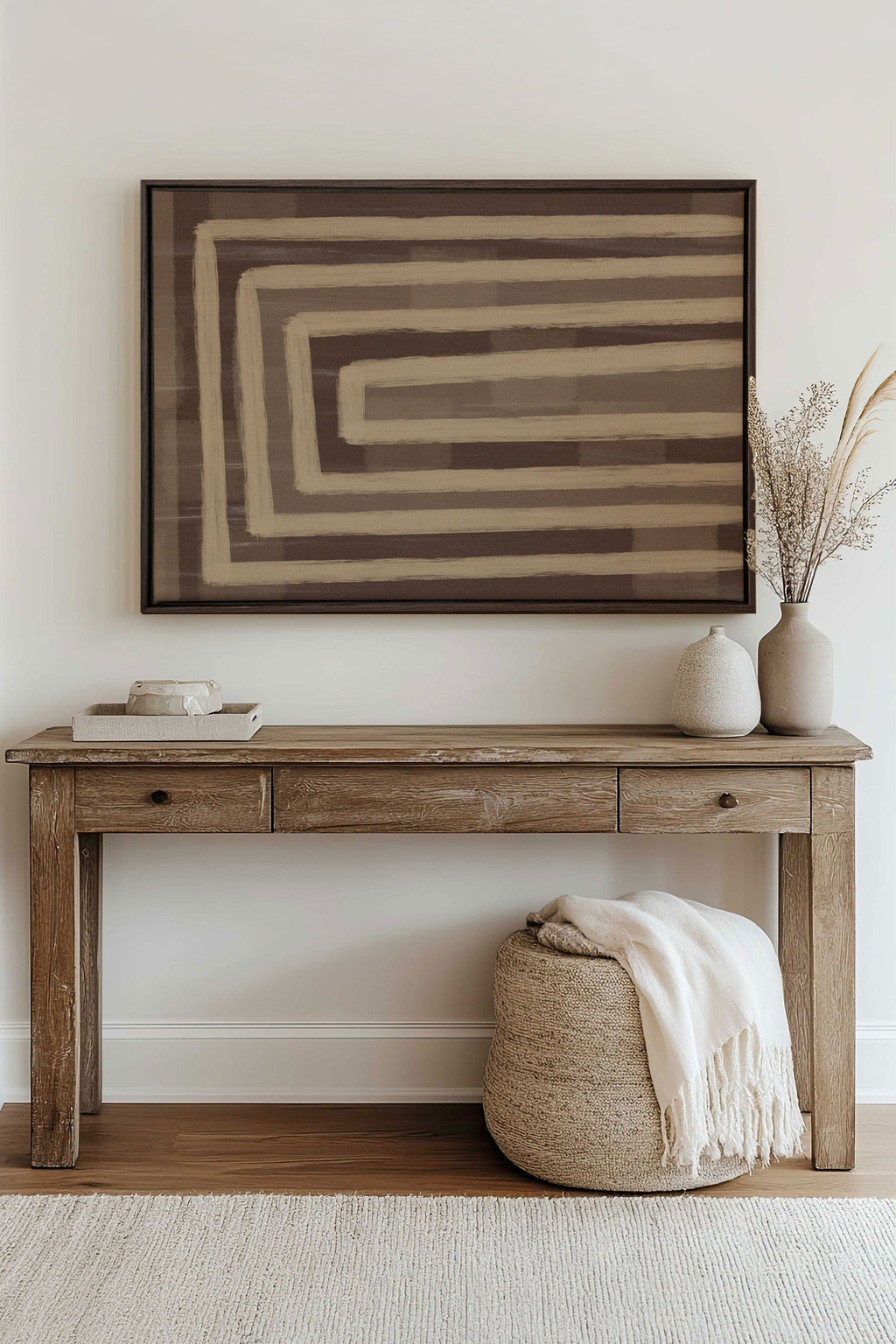 GOLDEN MAZE, Stretched Canvas Artwork